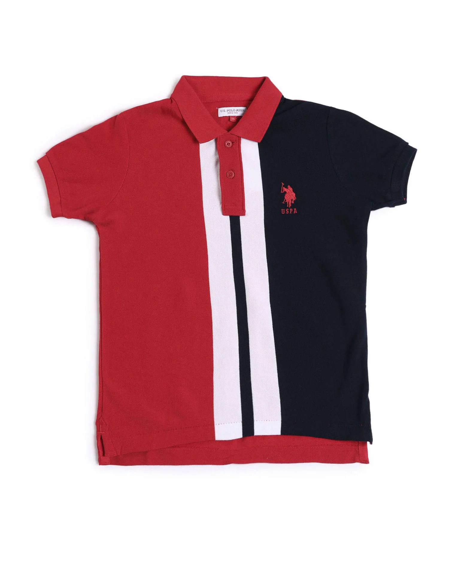 Boys Colour blocked Regular Fit Polo Shirt - Image 5