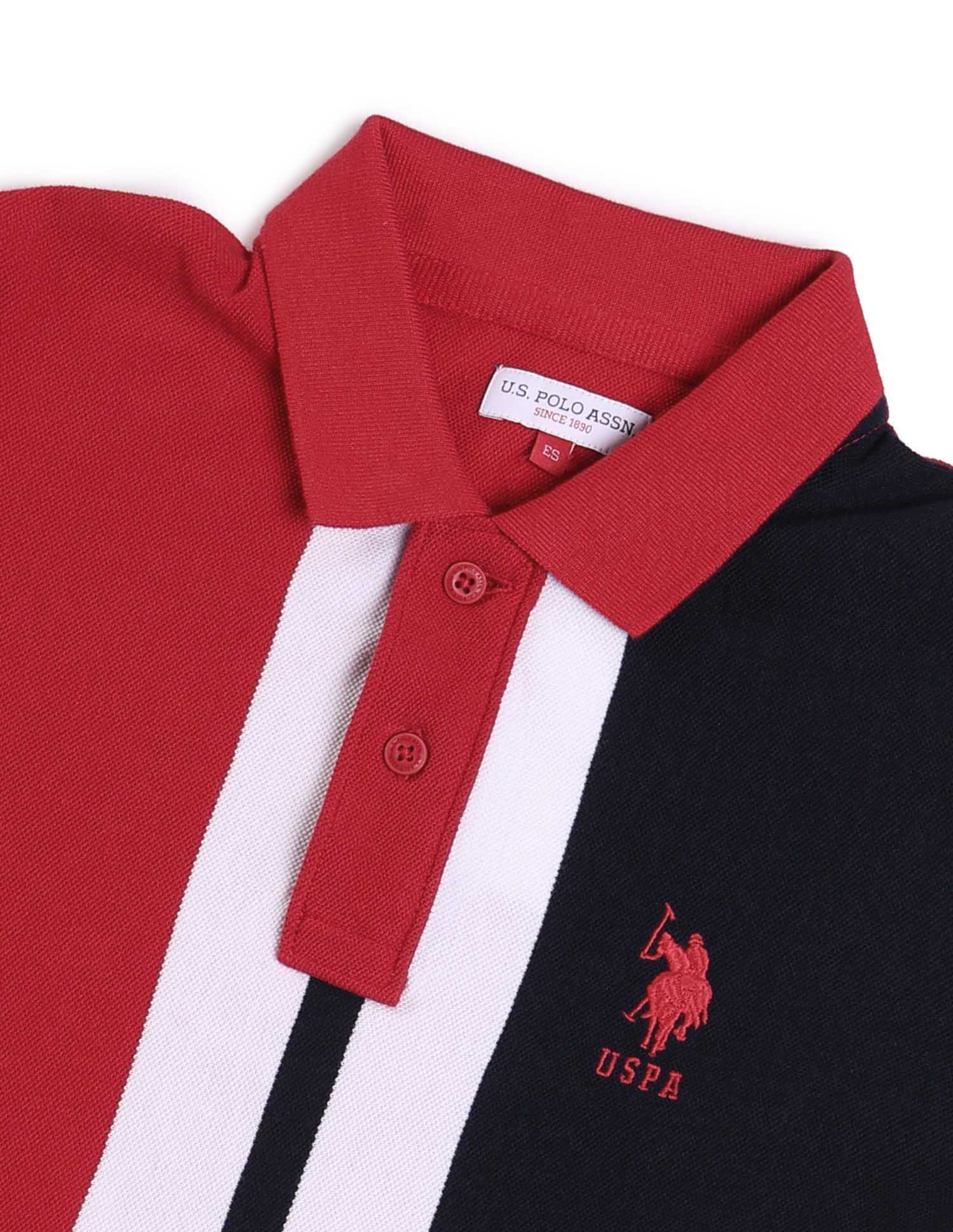 Boys Colour blocked Regular Fit Polo Shirt - Image 7