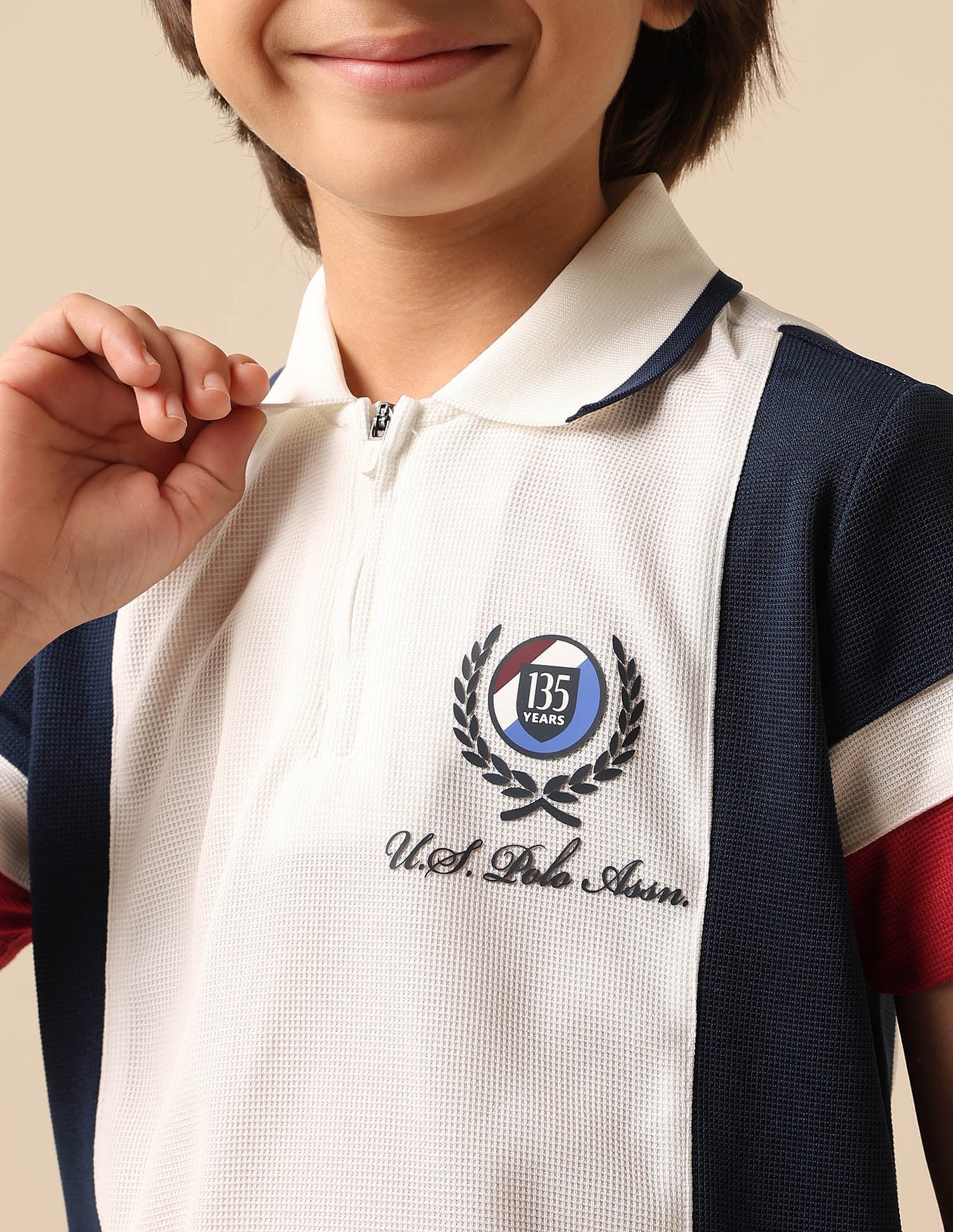 Boys Colour Blocked Regular Fit Polo Shirt - Image 6
