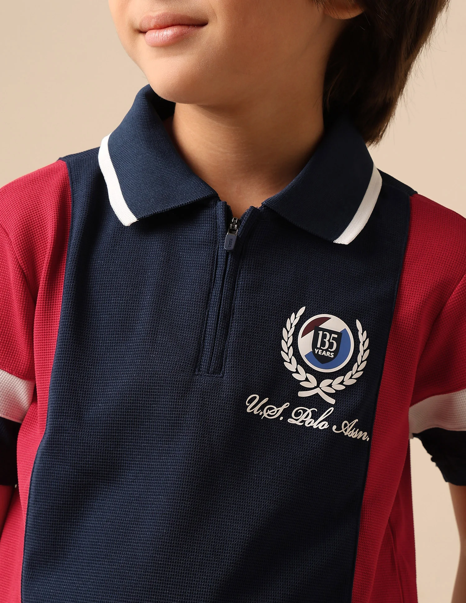 Boys Colour Blocked Regular Fit Polo Shirt - Image 6