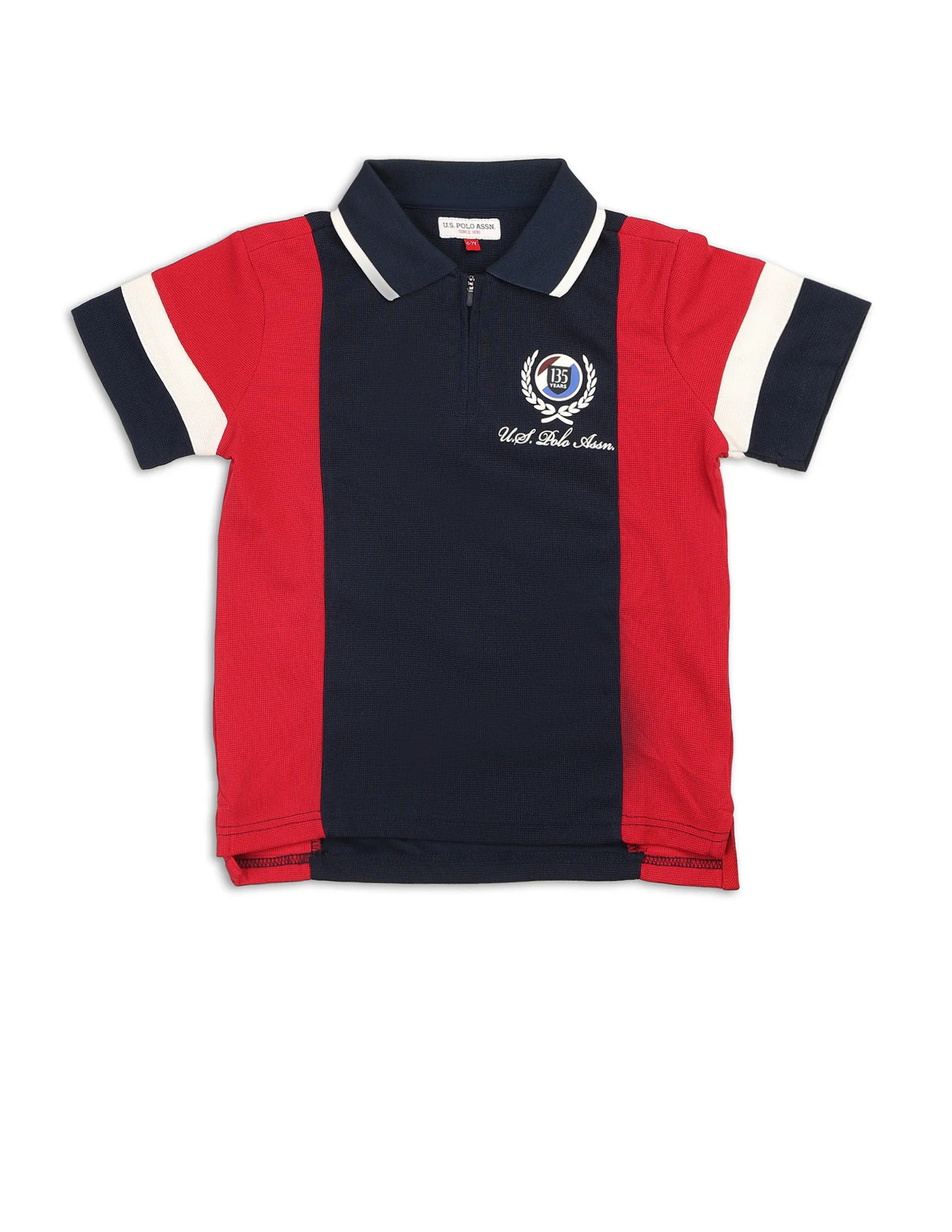 Boys Colour Blocked Regular Fit Polo Shirt - Image 7
