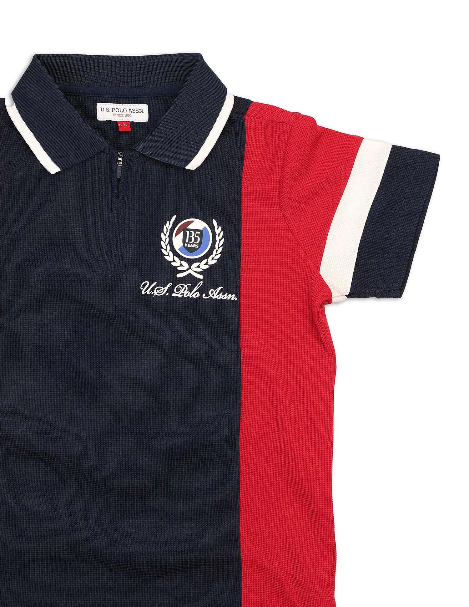 Boys Colour Blocked Regular Fit Polo Shirt - Image 9