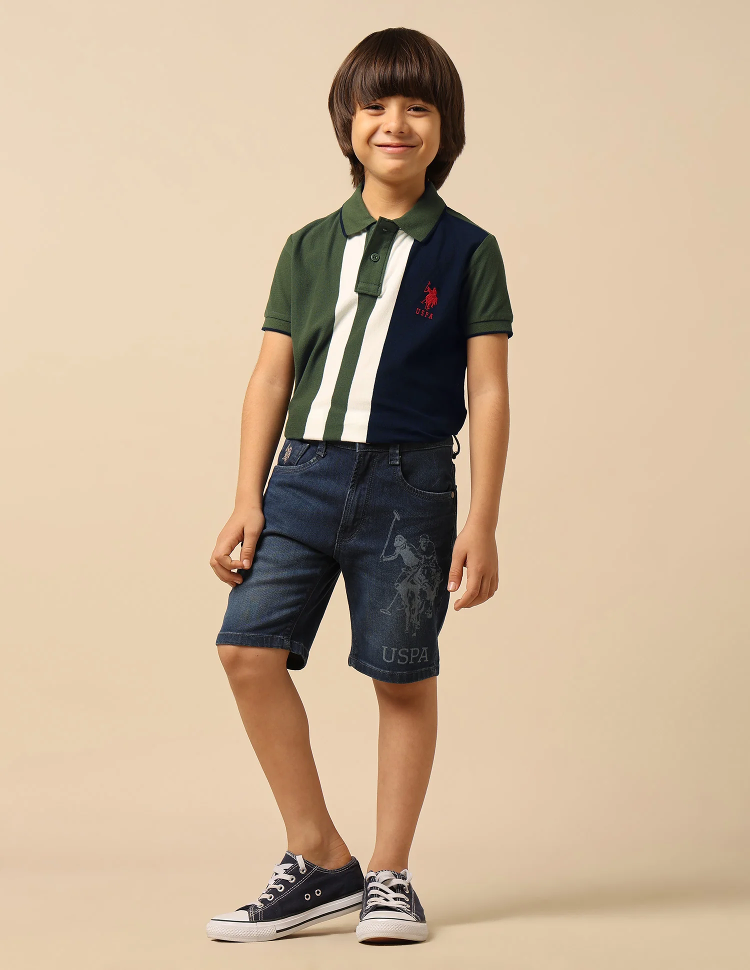 Boys Colour Blocked Regular Fit Polo Shirt - Image 3