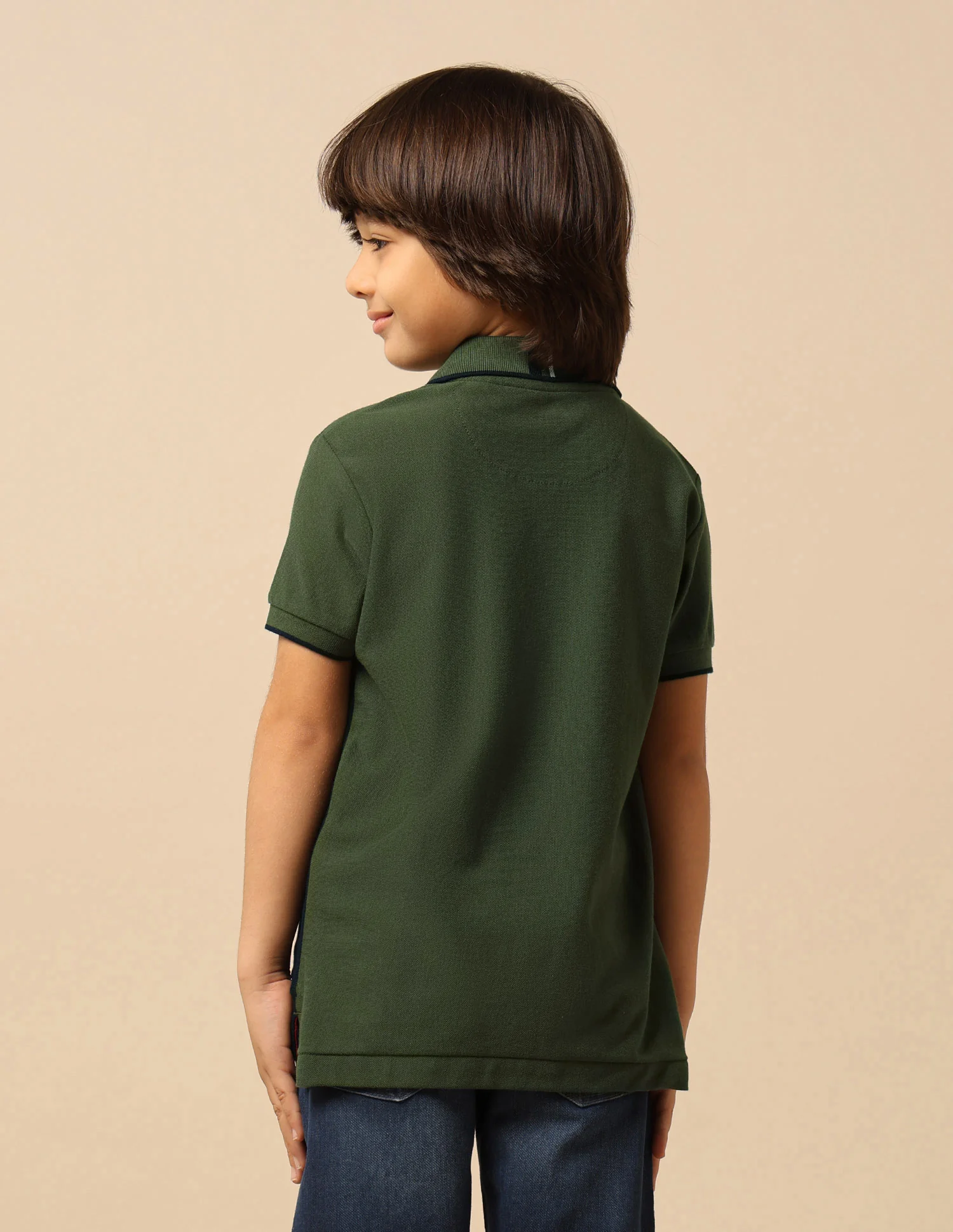 Boys Colour Blocked Regular Fit Polo Shirt - Image 5
