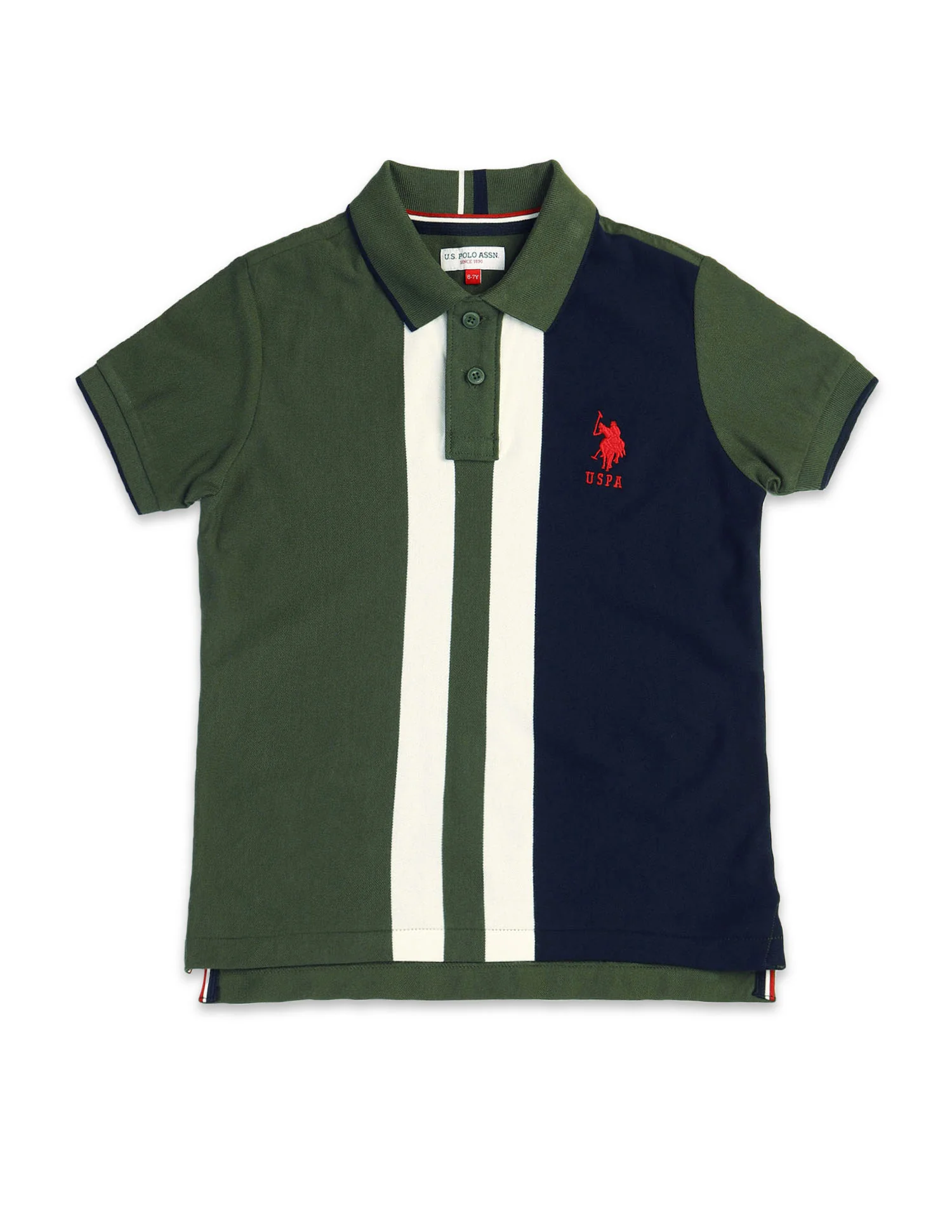 Boys Colour Blocked Regular Fit Polo Shirt - Image 7