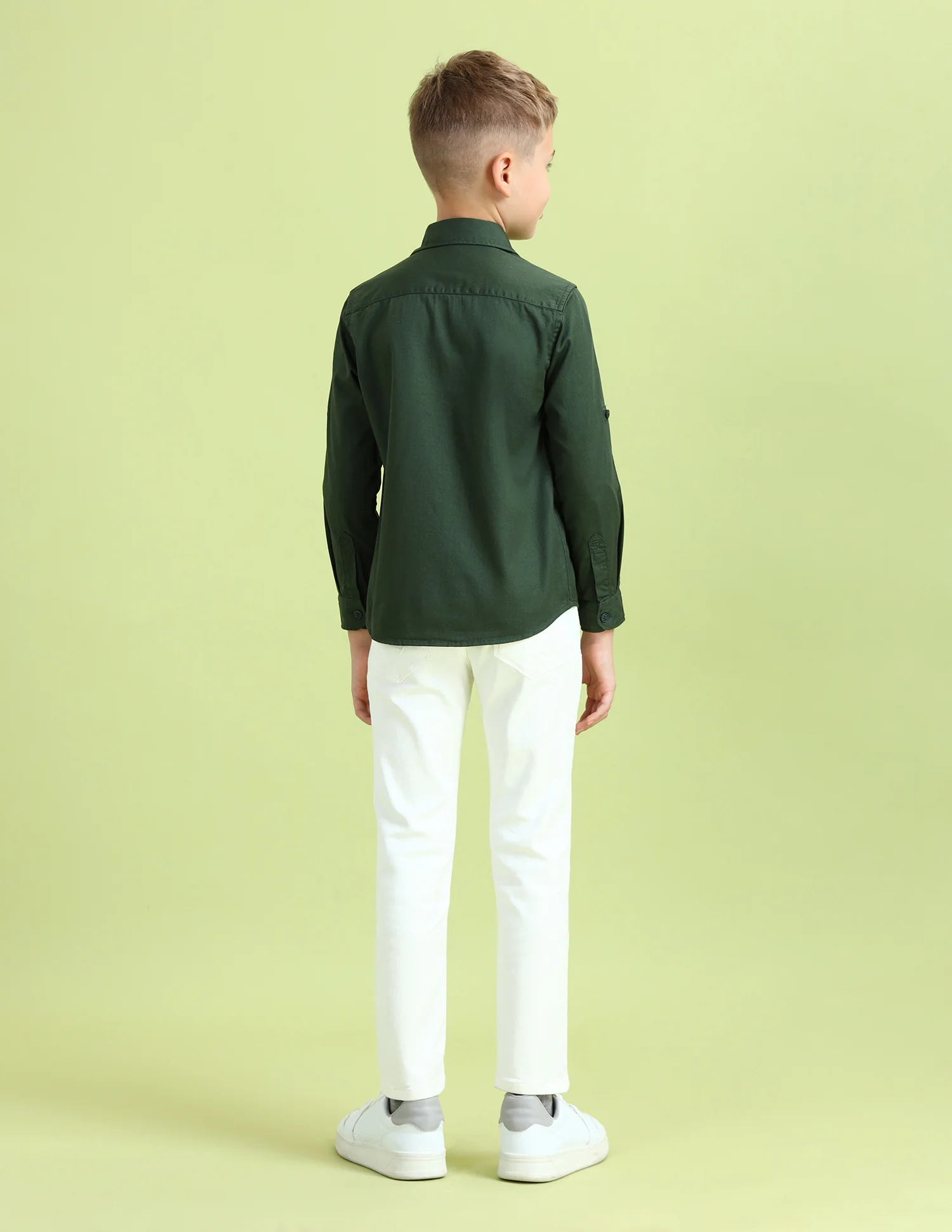 Boys Colour Blocked Regular Fit Shirt - Image 4