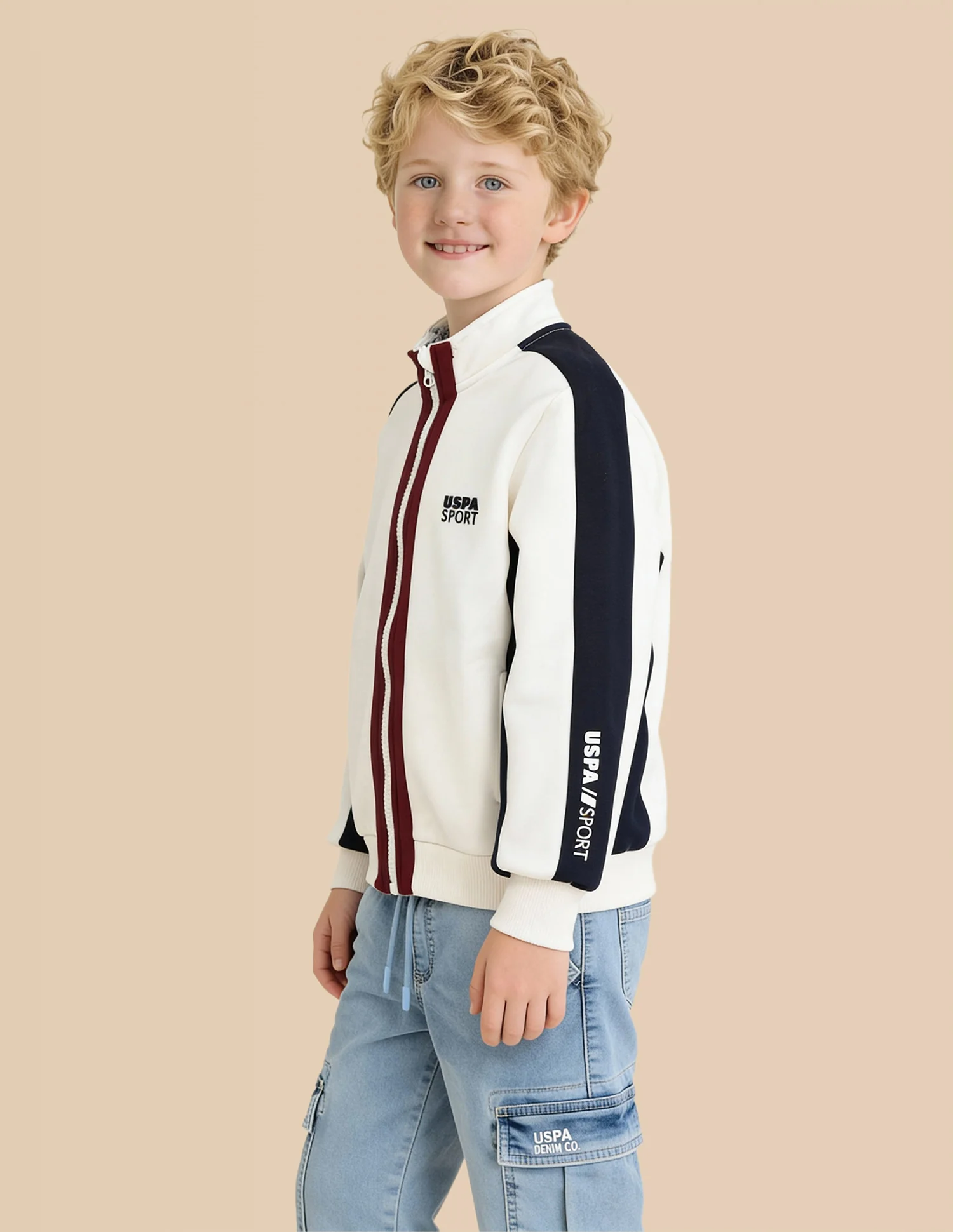 Boys Colour Blocked Regular Fit Sweatshirt - Image 4
