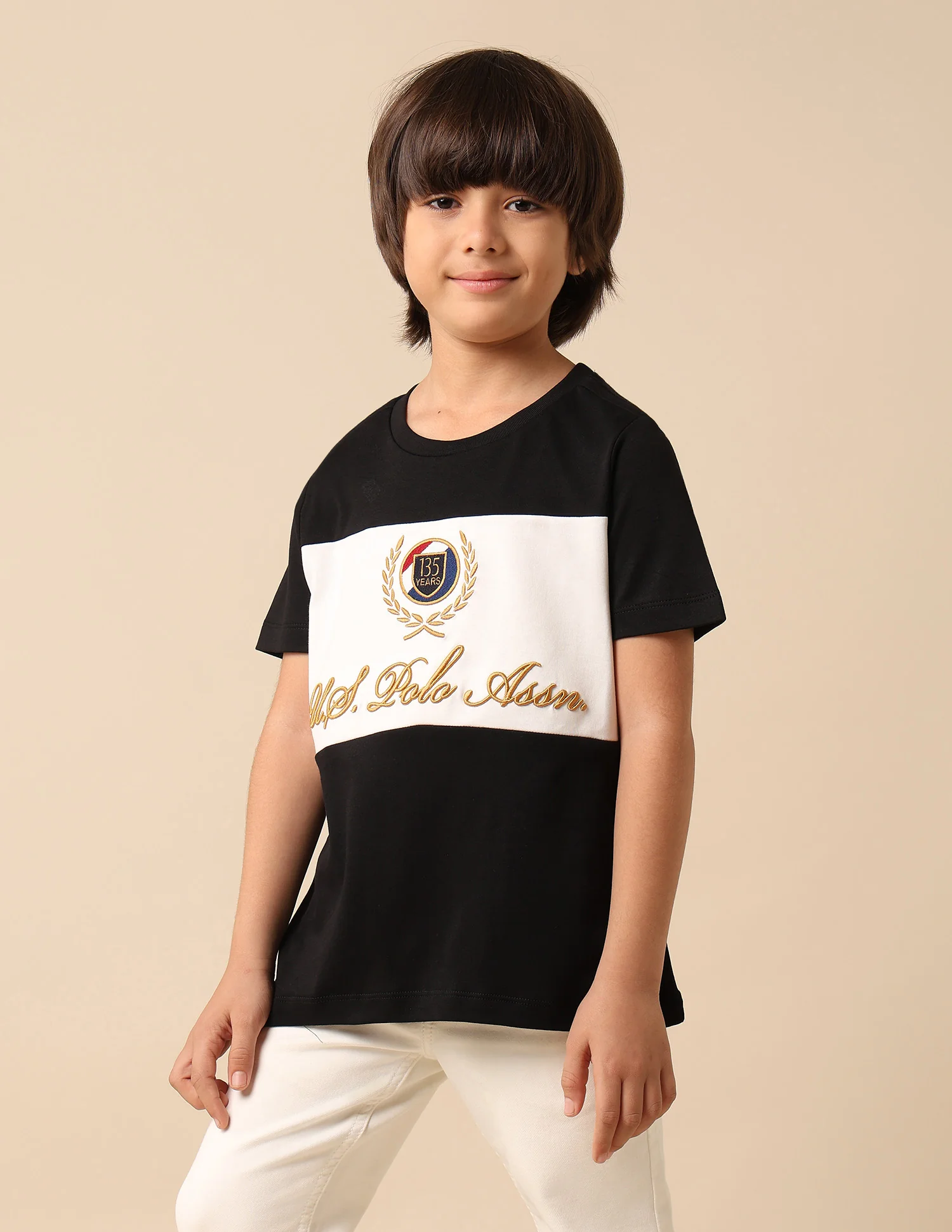 Boys Colour Blocked Regular Fit T Shirt - Image 4