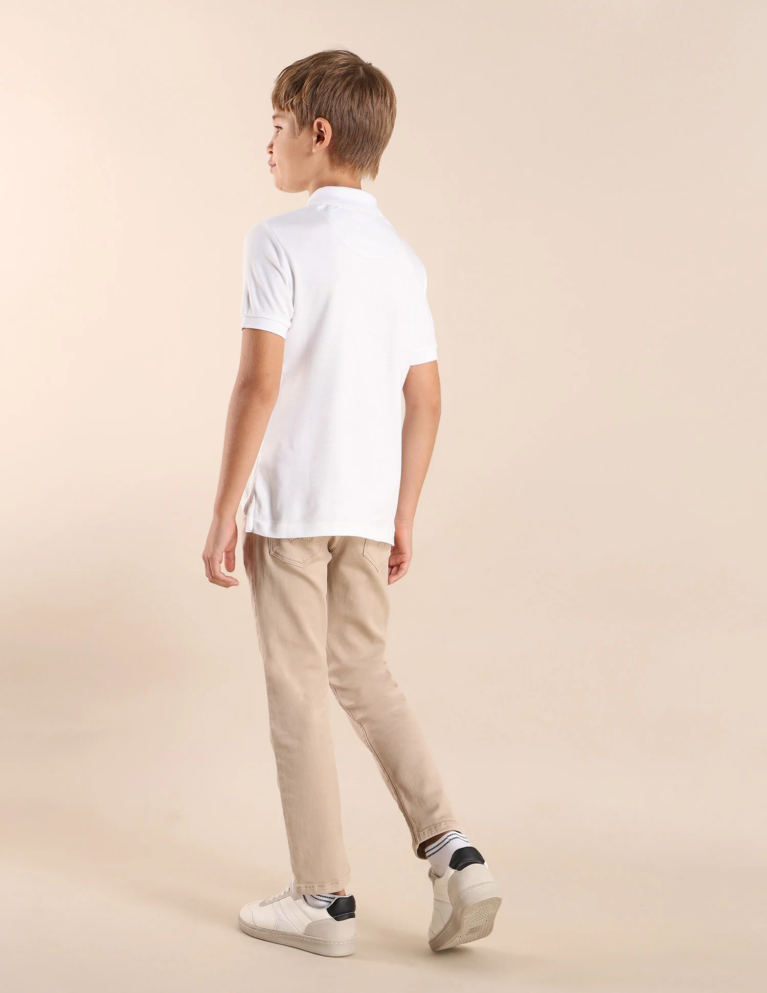 Boys Colourblock Regular Fit Polo Shirt - Image 4