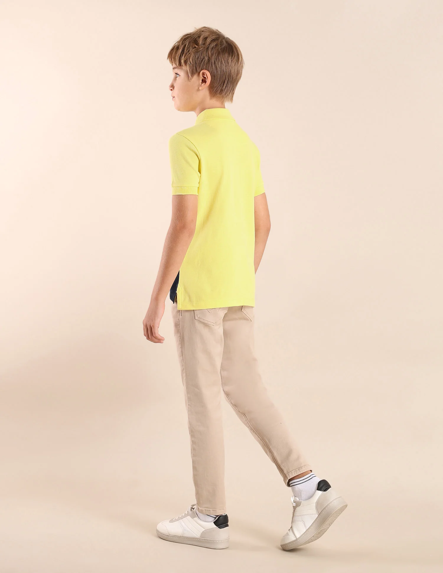 Boys Colourblock Regular Fit Polo Shirt - Image 4