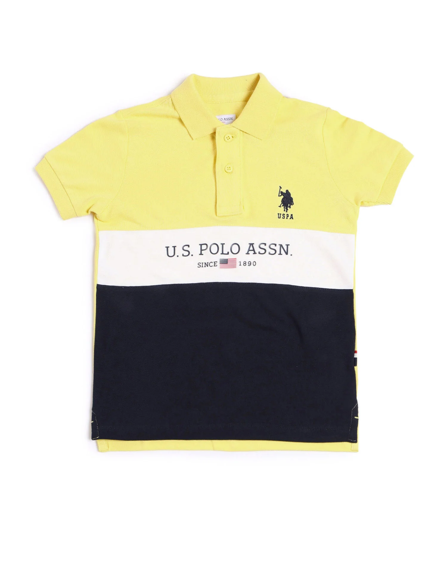 Boys Colourblock Regular Fit Polo Shirt - Image 5