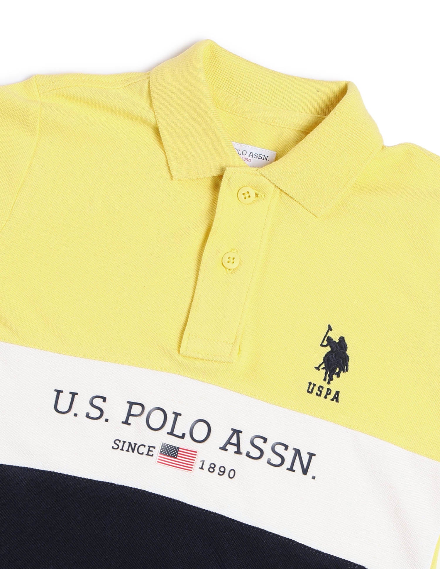 Boys Colourblock Regular Fit Polo Shirt - Image 7