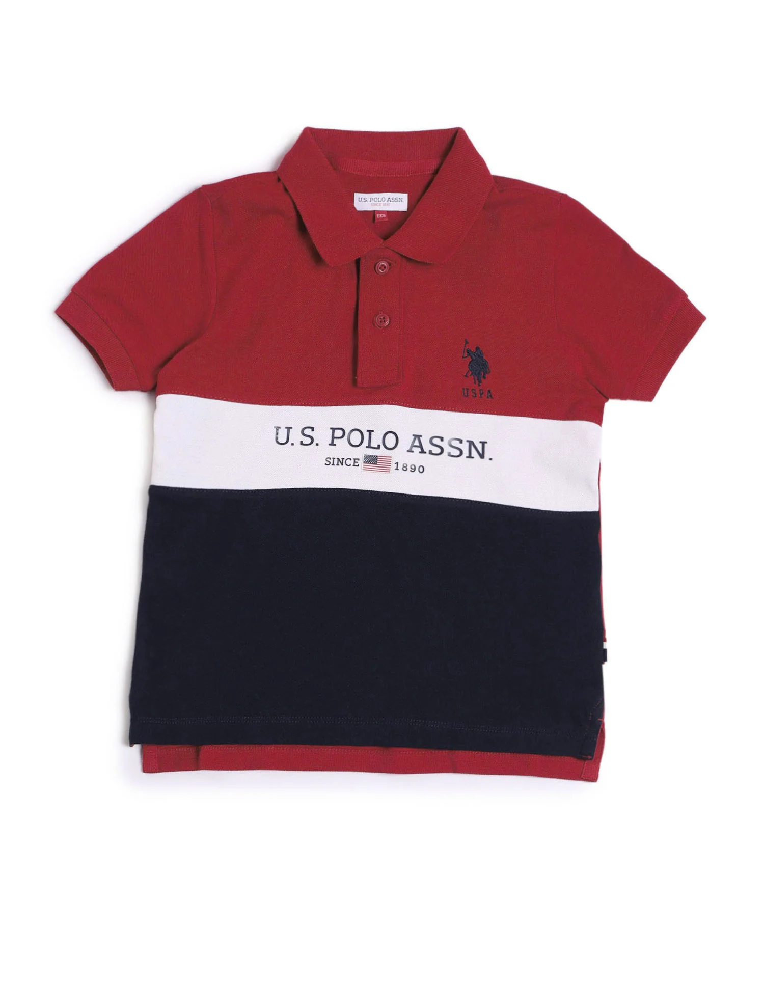 Boys Colourblock Regular Fit Polo Shirt - Image 5