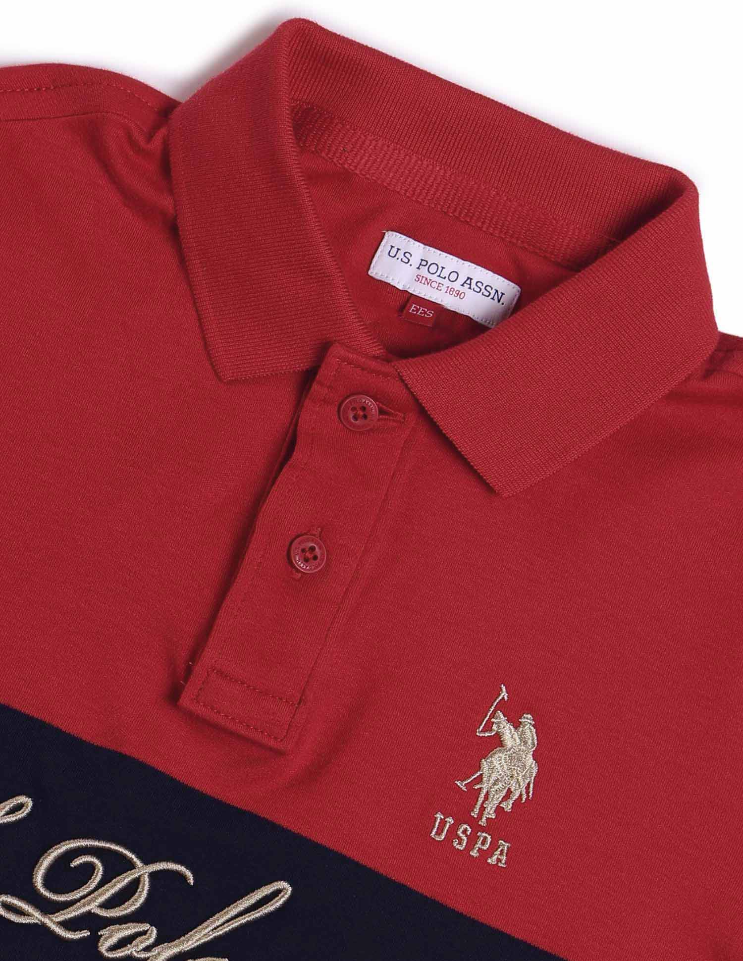 Boys Colourblock Regular Fit Polo Shirt - Image 7