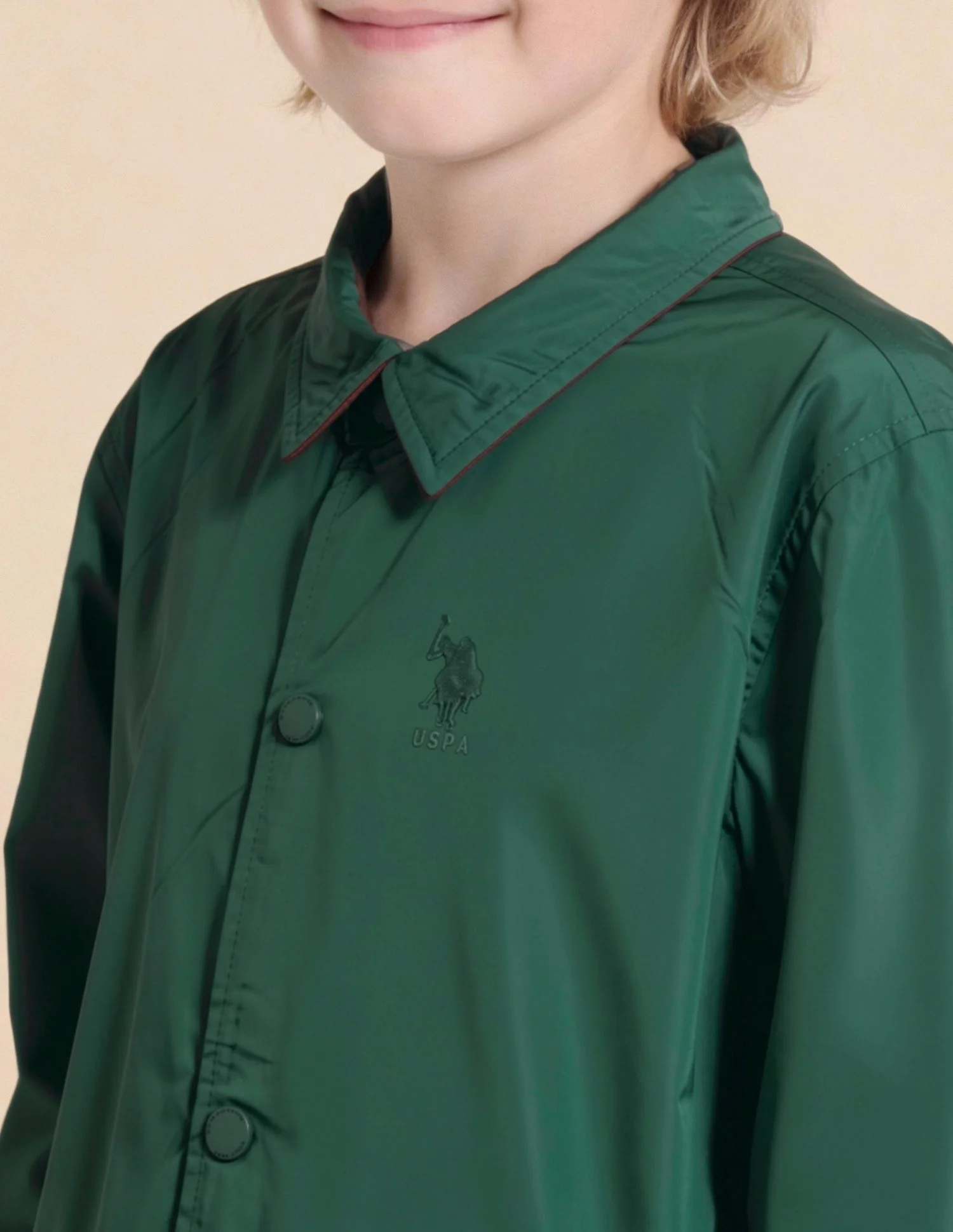 Boys Colourblocked Brand Embroidered Reversible Jacket - Image 10