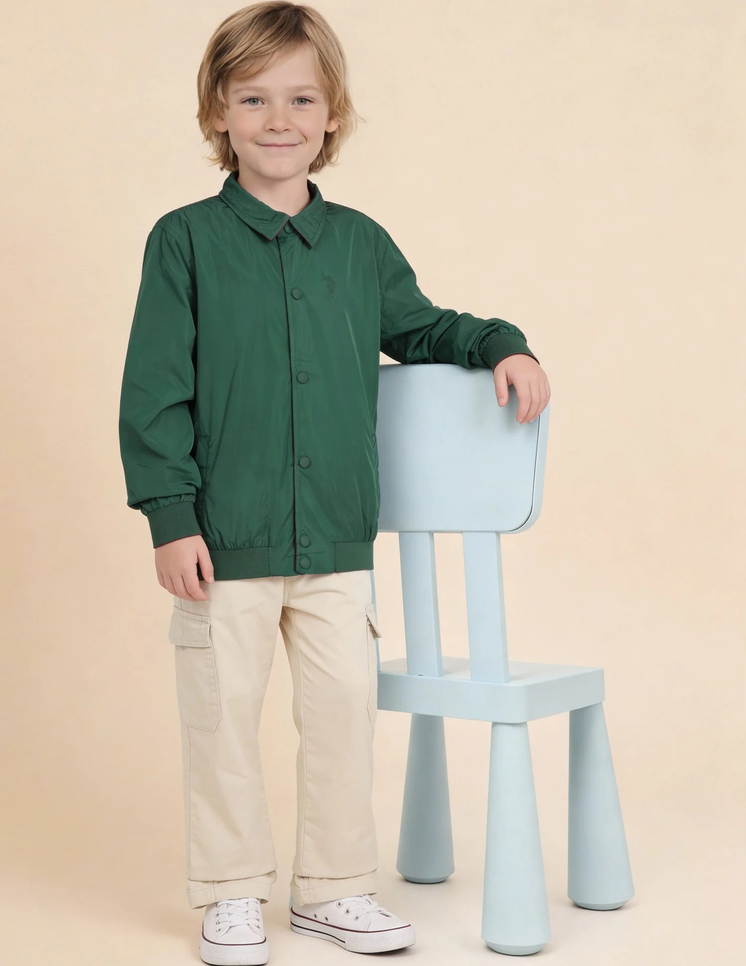 Boys Colourblocked Brand Embroidered Reversible Jacket - Image 6