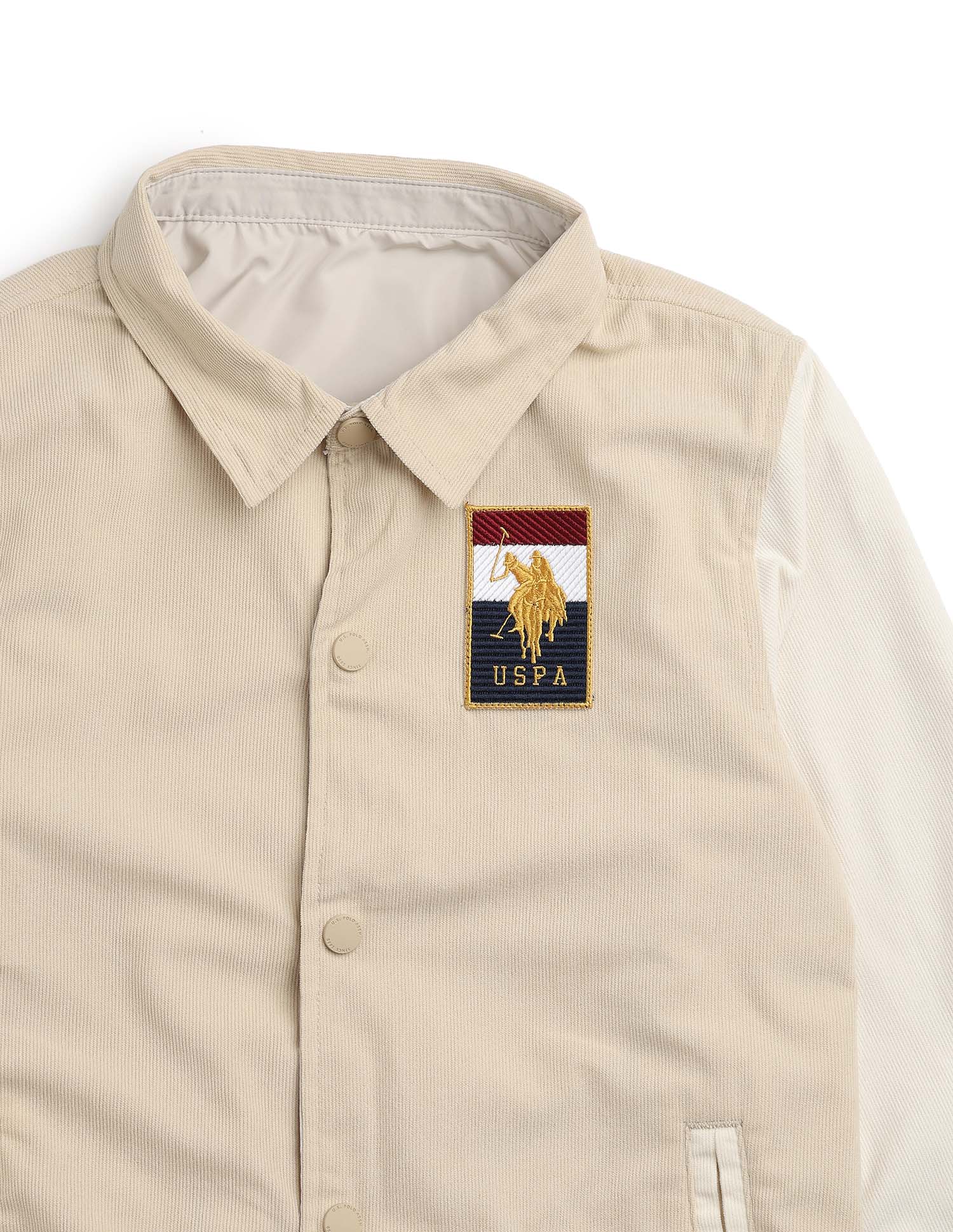 Boys Colourblocked Brand Embroidered Reversible Jacket - Image 2