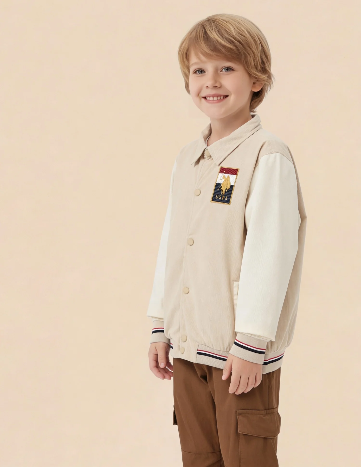 Boys Colourblocked Brand Embroidered Reversible Jacket - Image 4