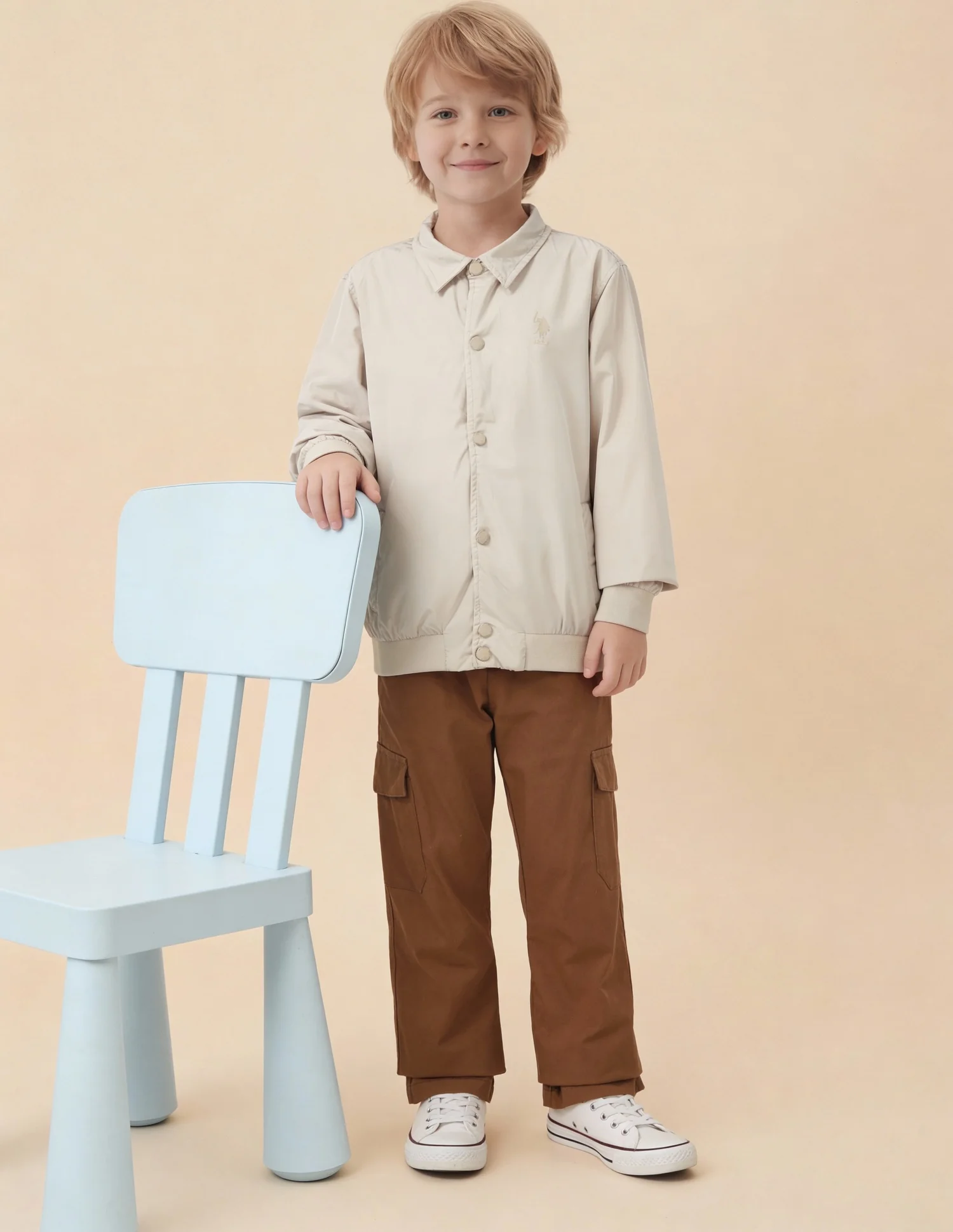Boys Colourblocked Brand Embroidered Reversible Jacket - Image 6