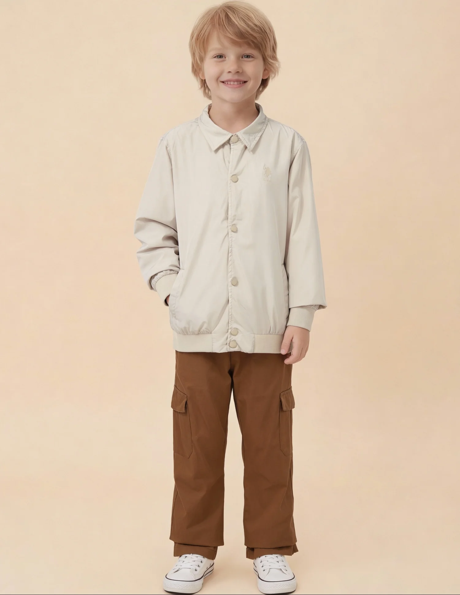 Boys Colourblocked Brand Embroidered Reversible Jacket - Image 7