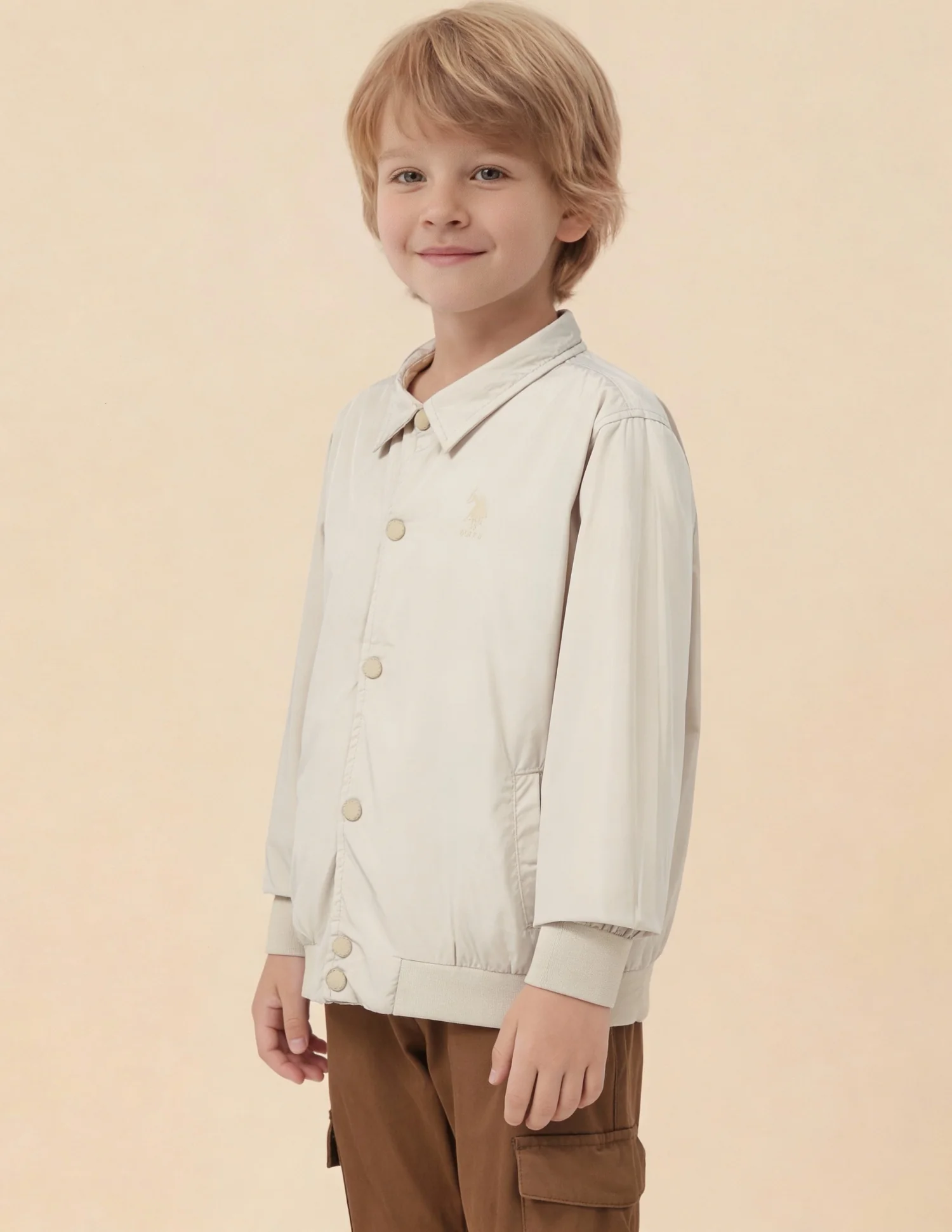 Boys Colourblocked Brand Embroidered Reversible Jacket - Image 8
