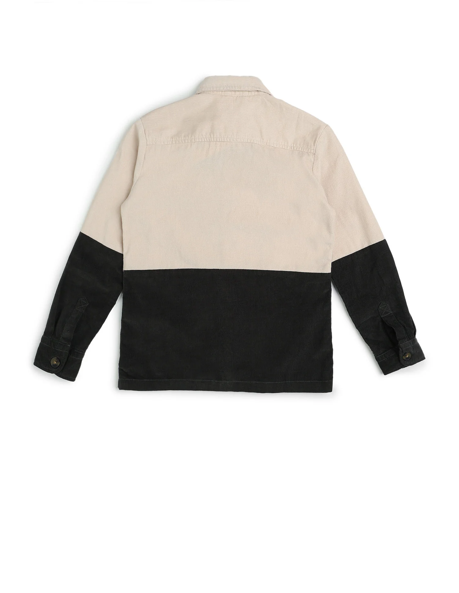 Boys Colourblocked Corduroy Shirt - Image 8