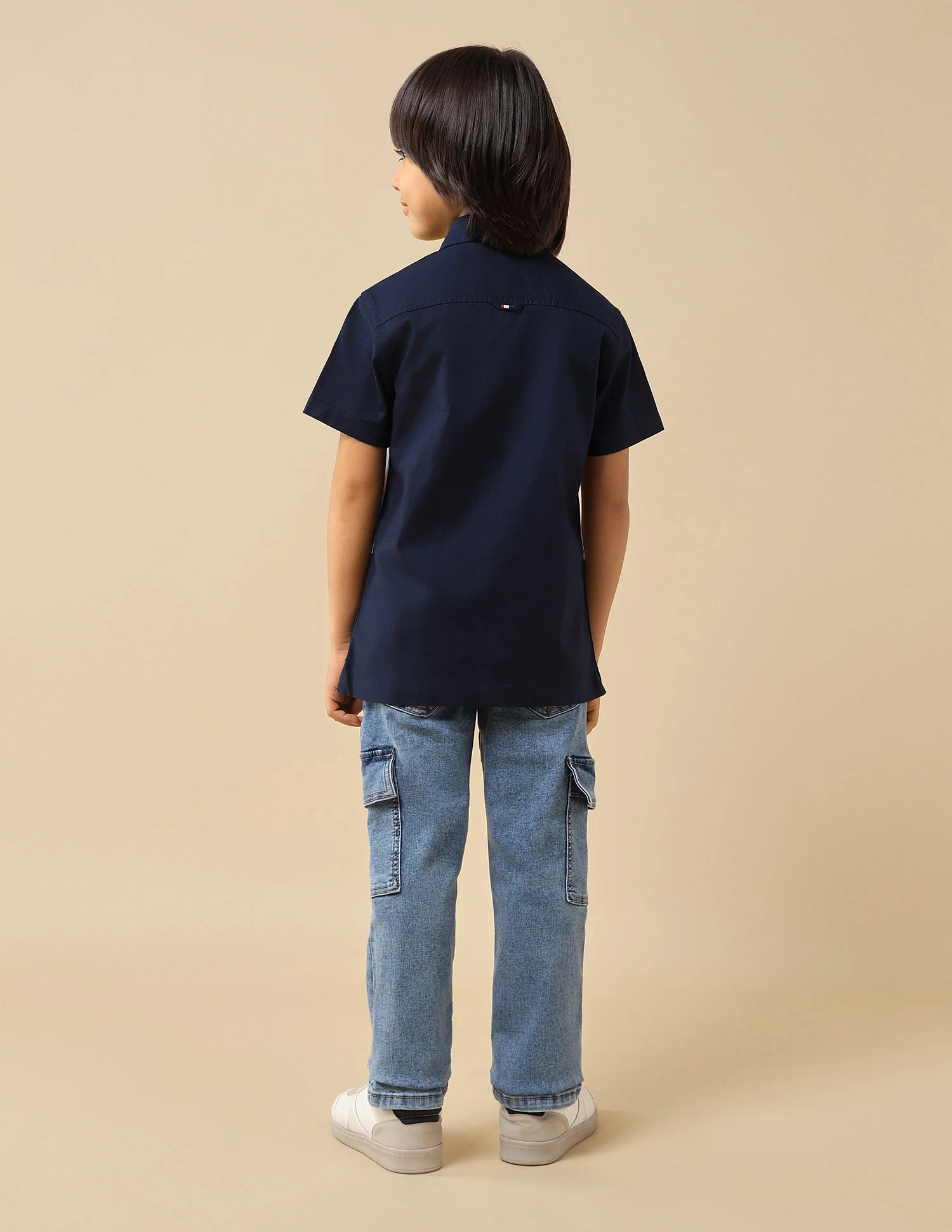 Boys Colourblocked Oxford Shirt - Image 5