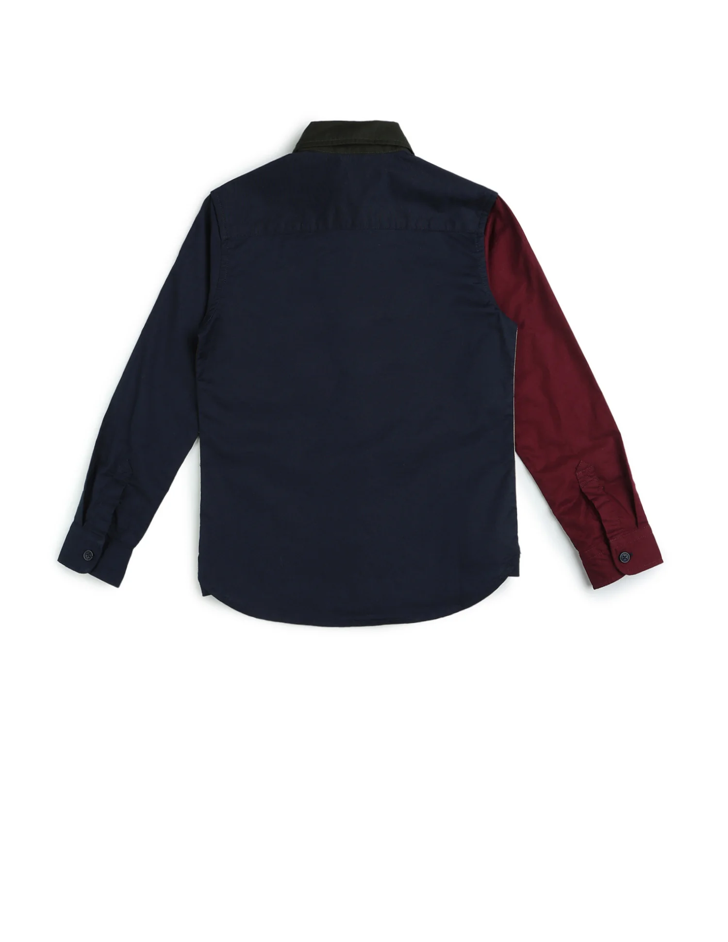 Boys Colourblocked Oxford Shirt - Image 8