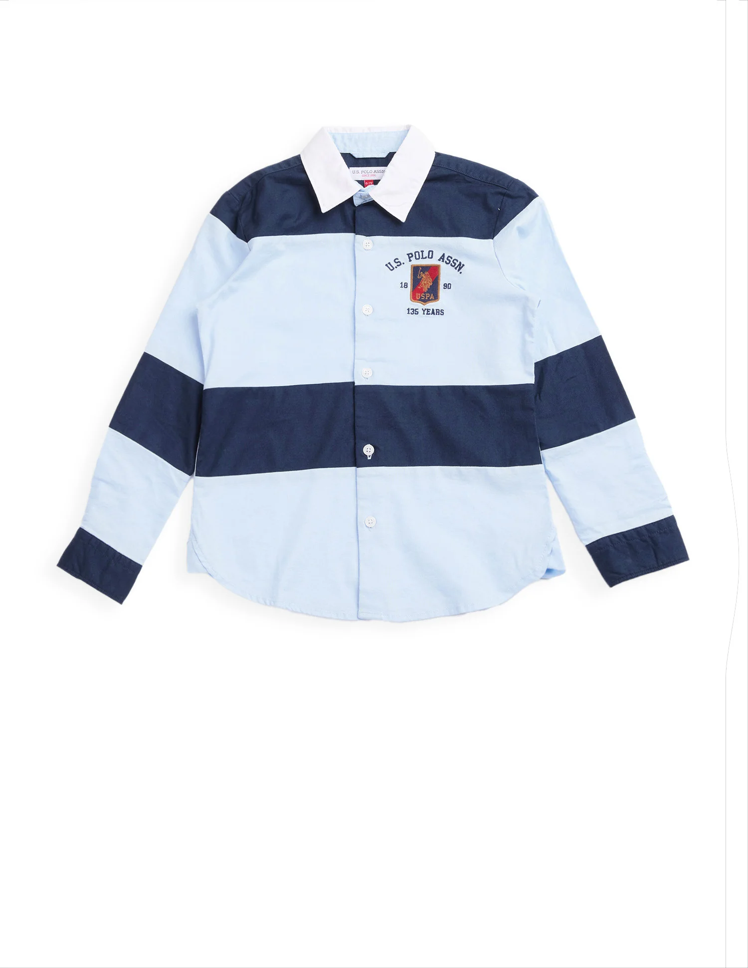 Boys Colourblocked Oxford Shirt - Image 7