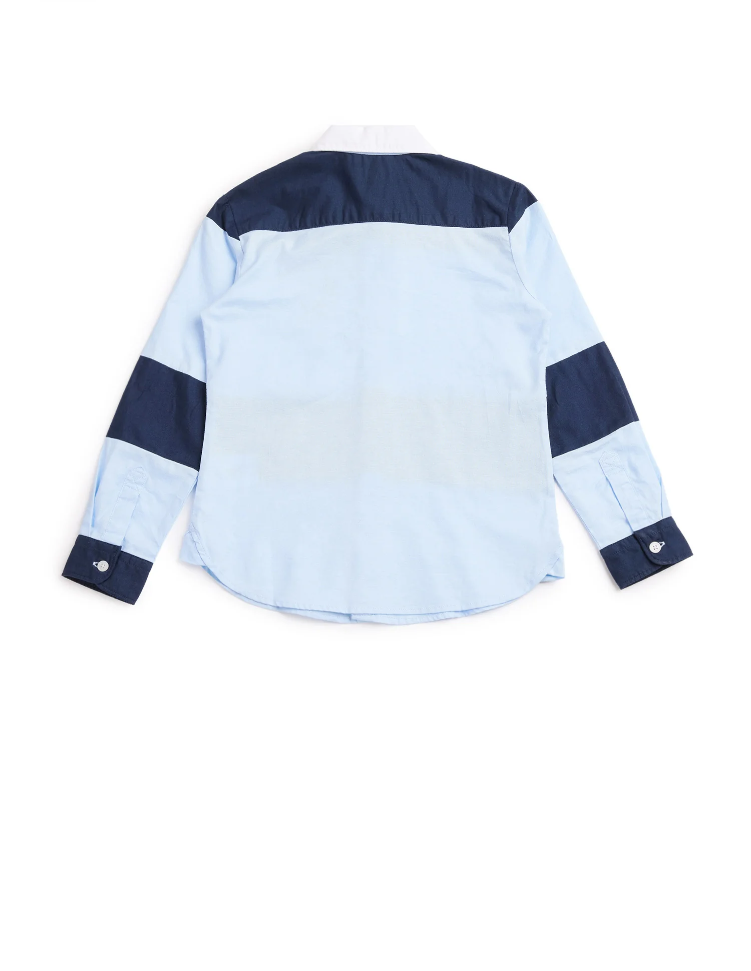 Boys Colourblocked Oxford Shirt - Image 8
