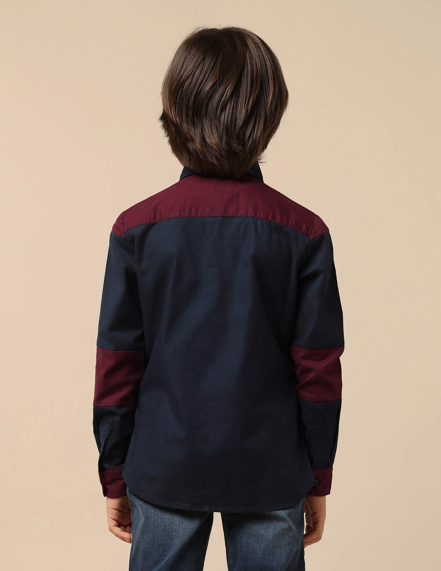 Boys Colourblocked Oxford Shirt - Image 5