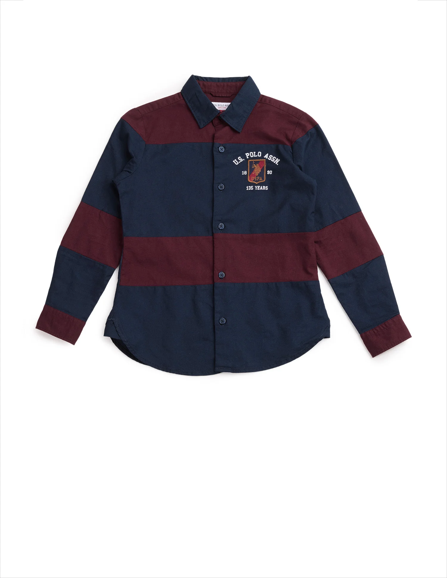 Boys Colourblocked Oxford Shirt - Image 7