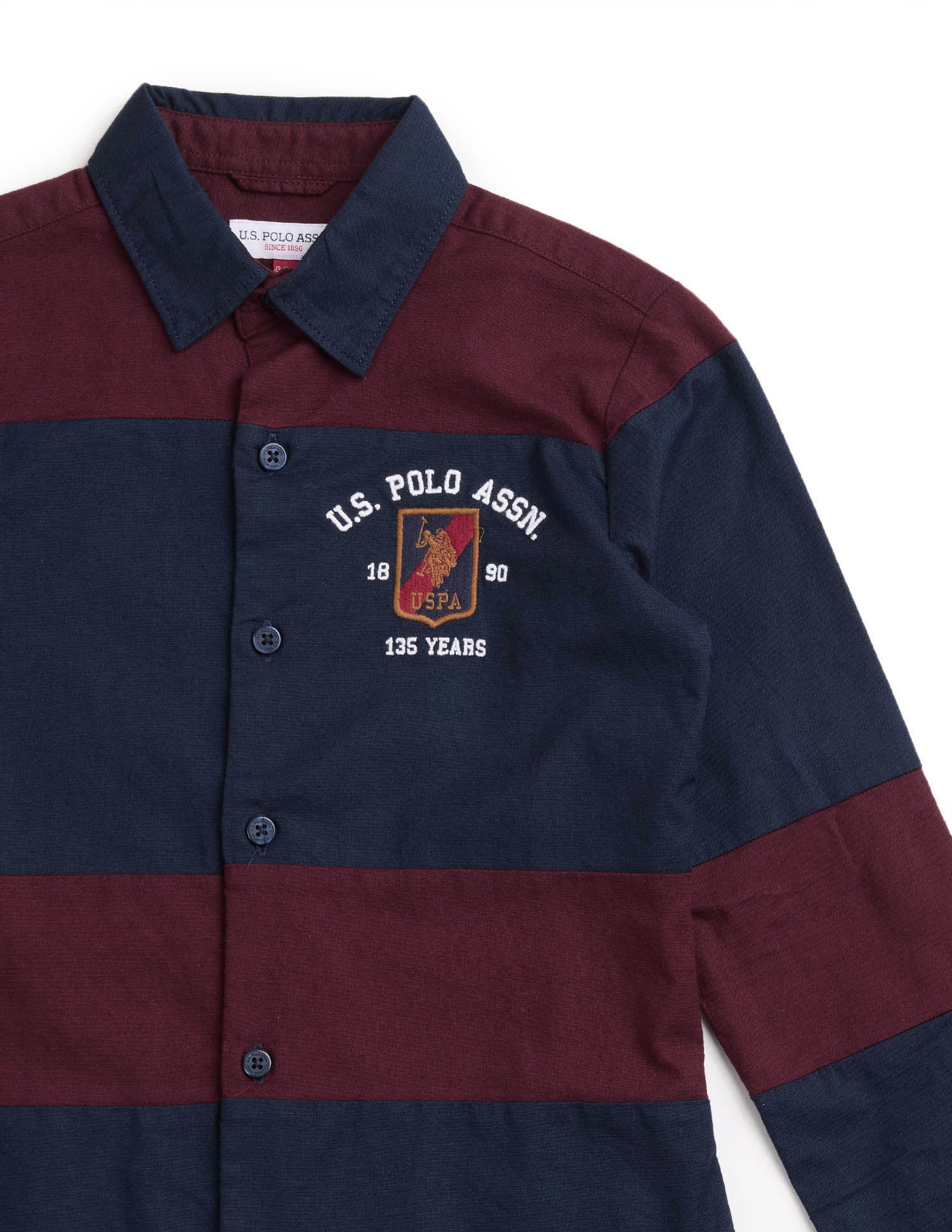 Boys Colourblocked Oxford Shirt - Image 9