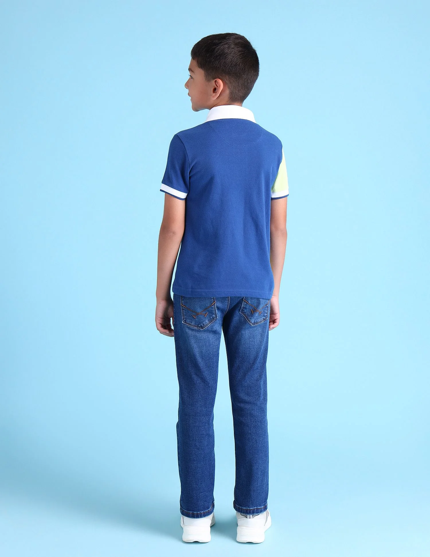 Boys Colourblocked Polo Shirt - Image 4