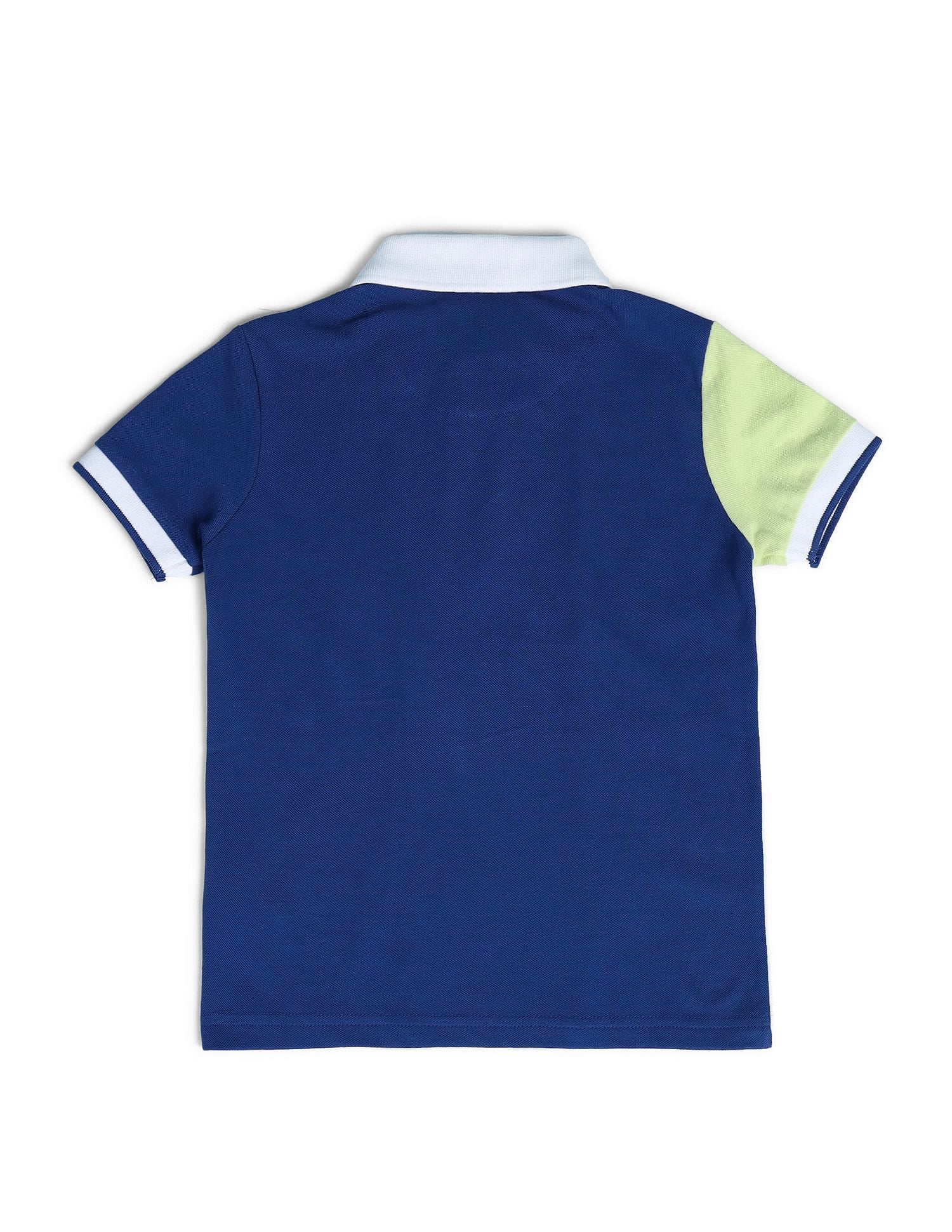 Boys Colourblocked Polo Shirt - Image 6