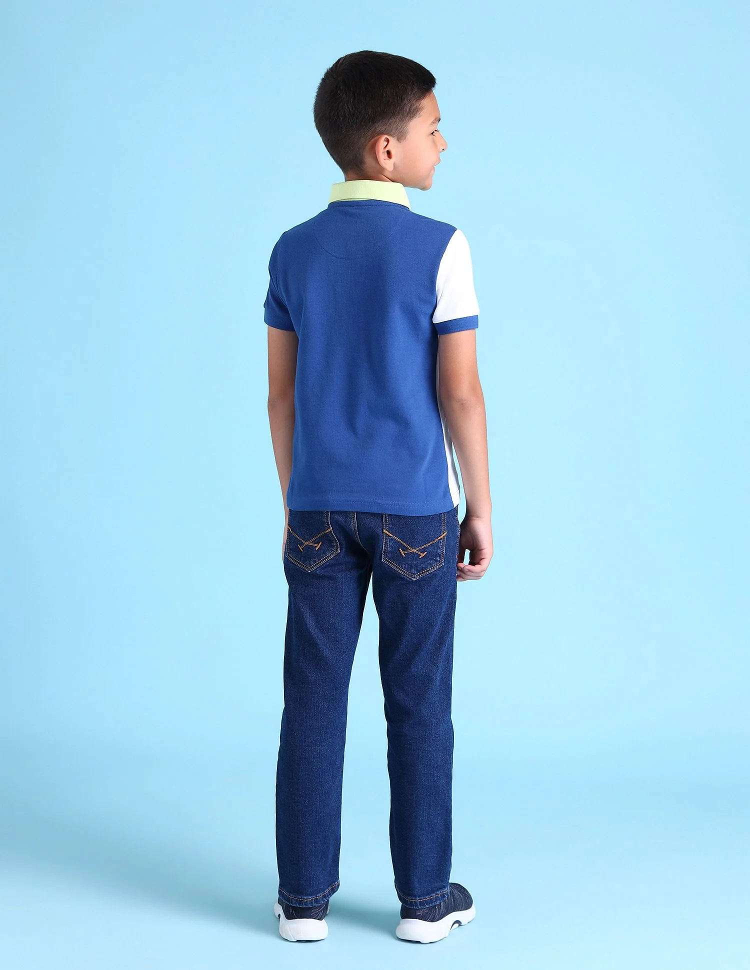 Boys Colourblocked Polo Shirt - Image 4