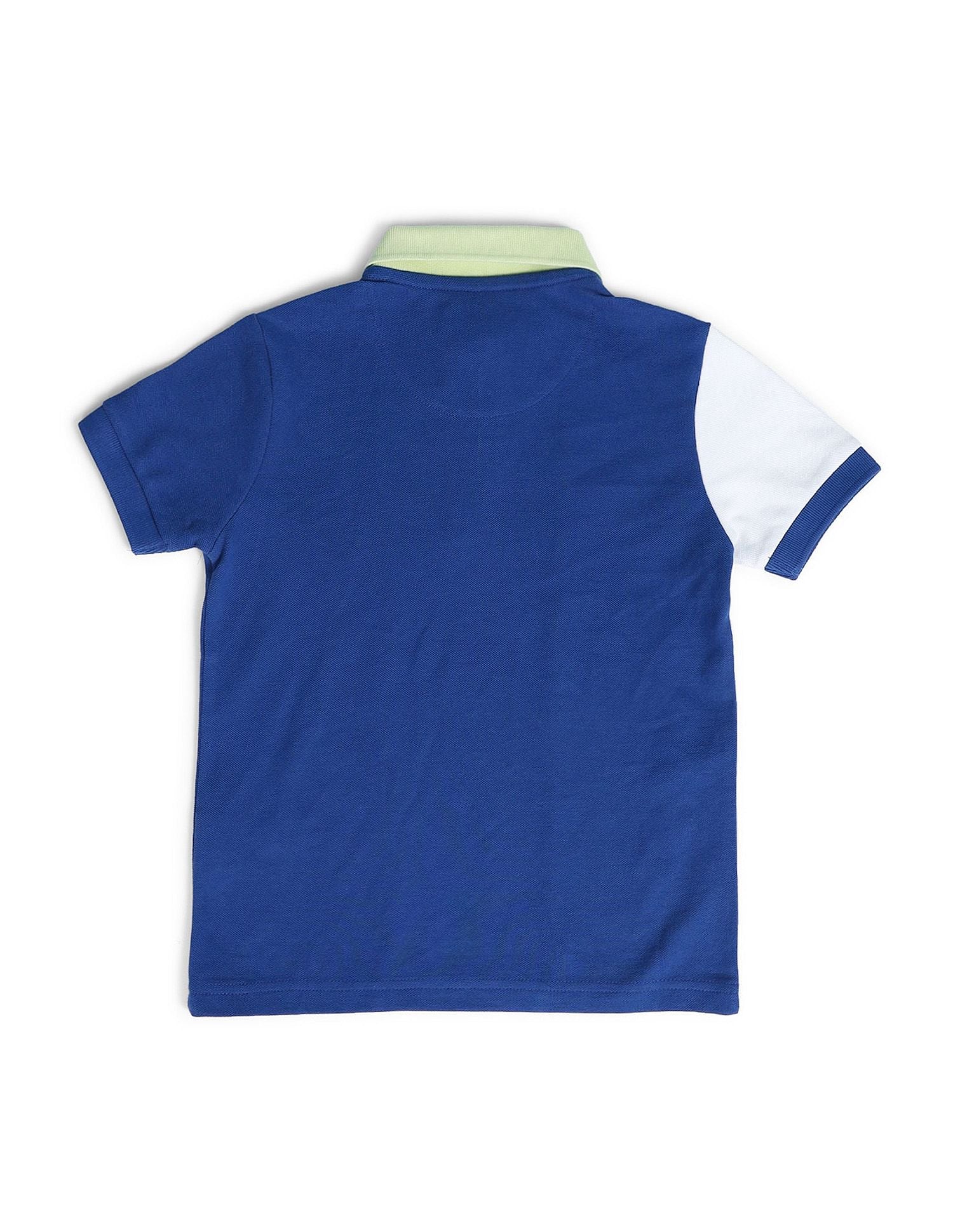 Boys Colourblocked Polo Shirt - Image 6