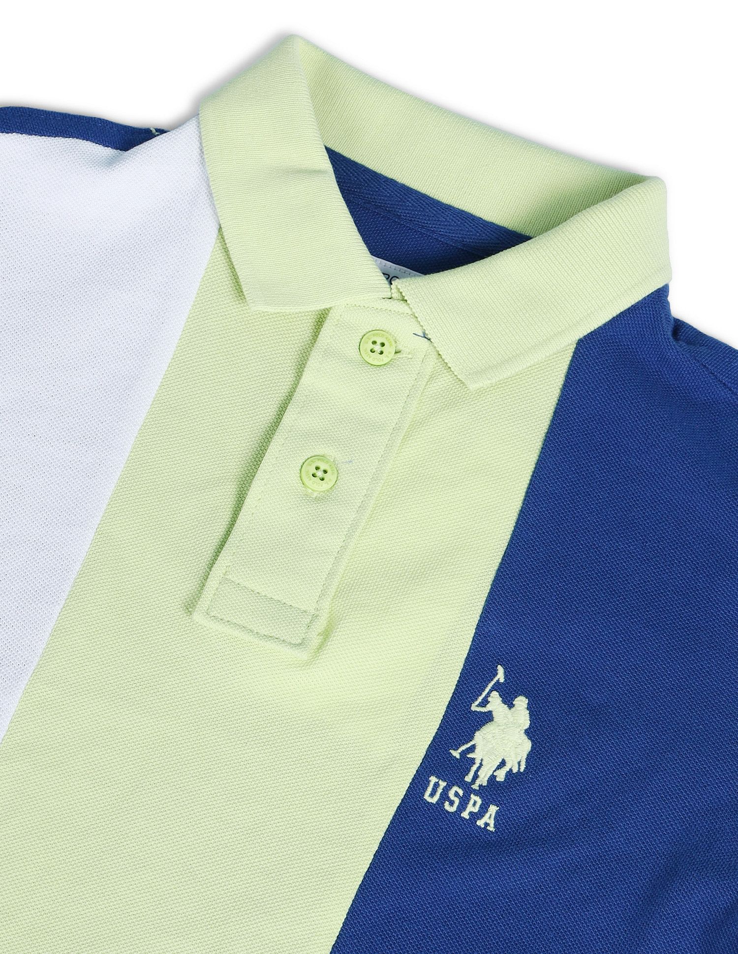 Boys Colourblocked Polo Shirt - Image 7