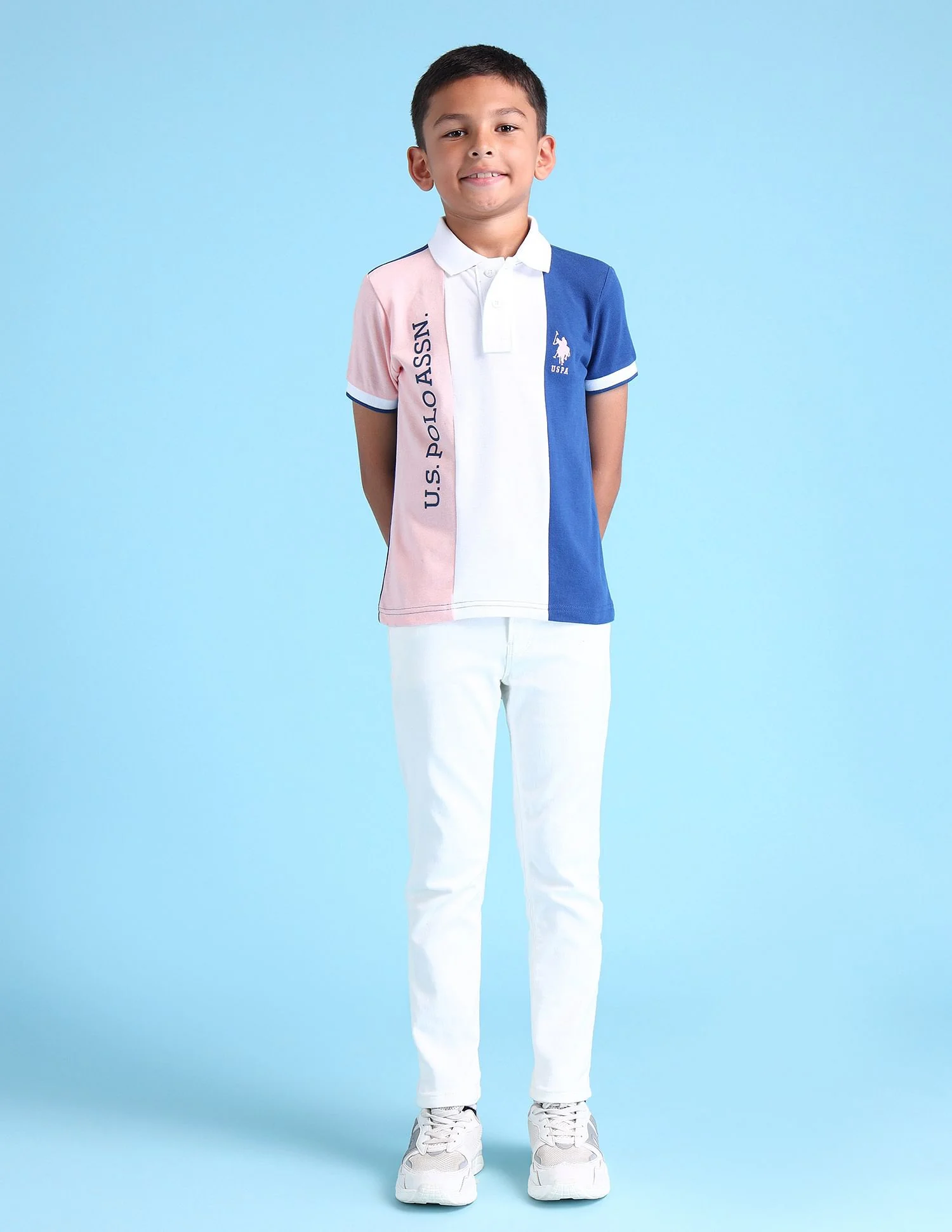 Boys Colourblocked Polo Shirt - Image 3