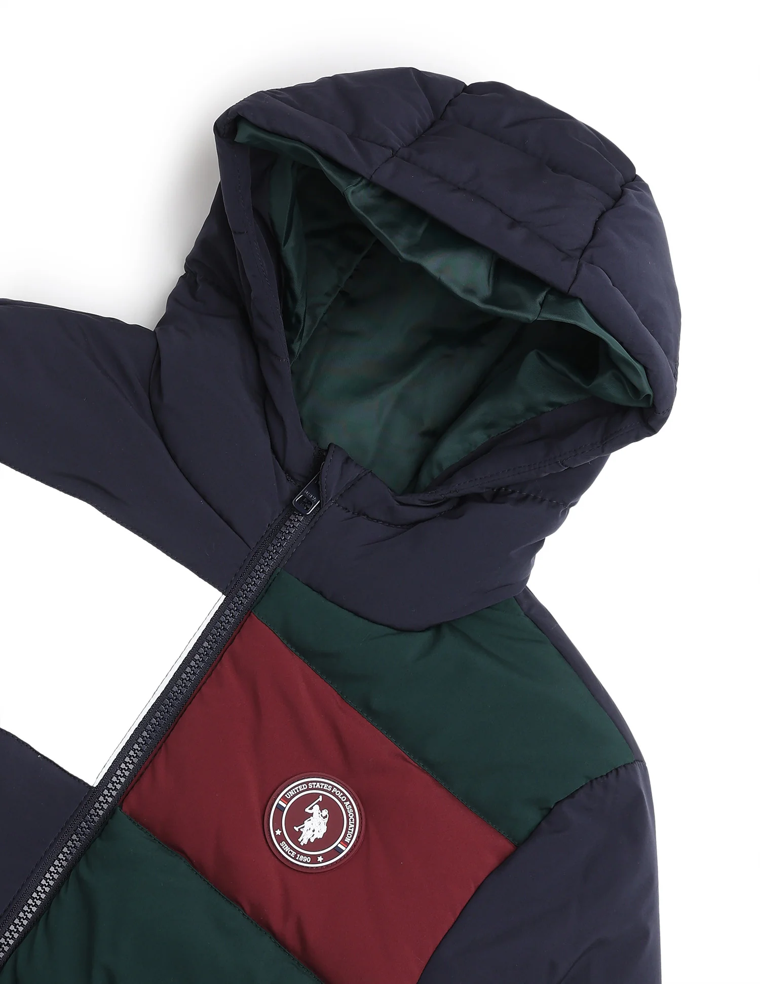 Boys Colourblocked Puffer Jacket - Image 2