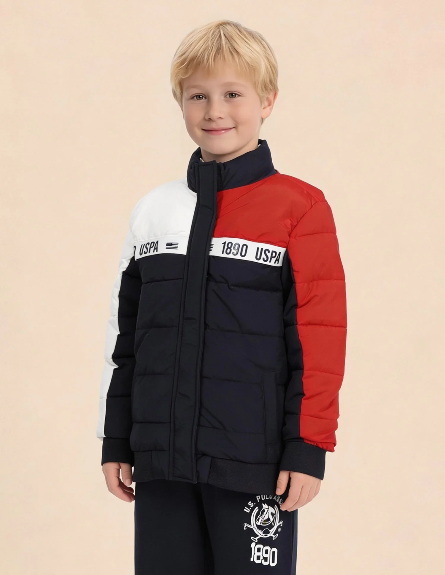 Boys Colourblocked Puffer Jacket - Image 3