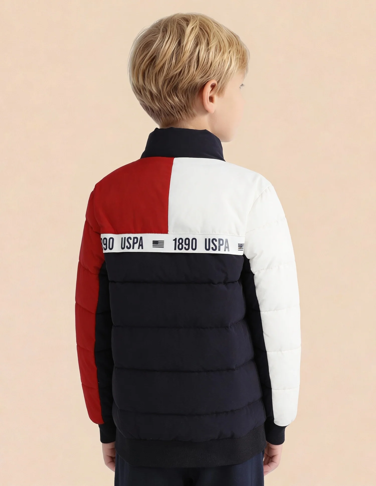 Boys Colourblocked Puffer Jacket - Image 4