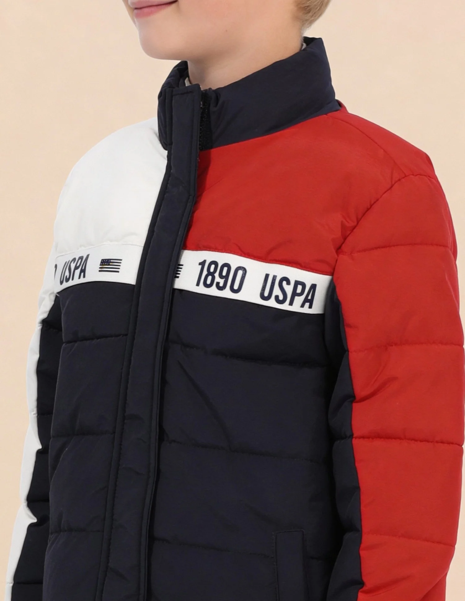 Boys Colourblocked Puffer Jacket - Image 5