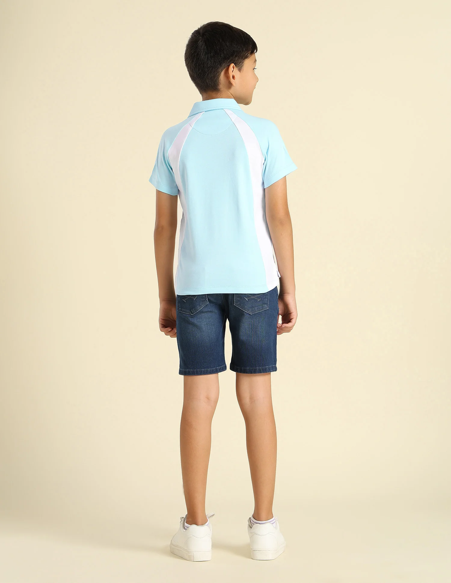 Boys Colourblocked Regular Fit Polo Shirt - Image 4