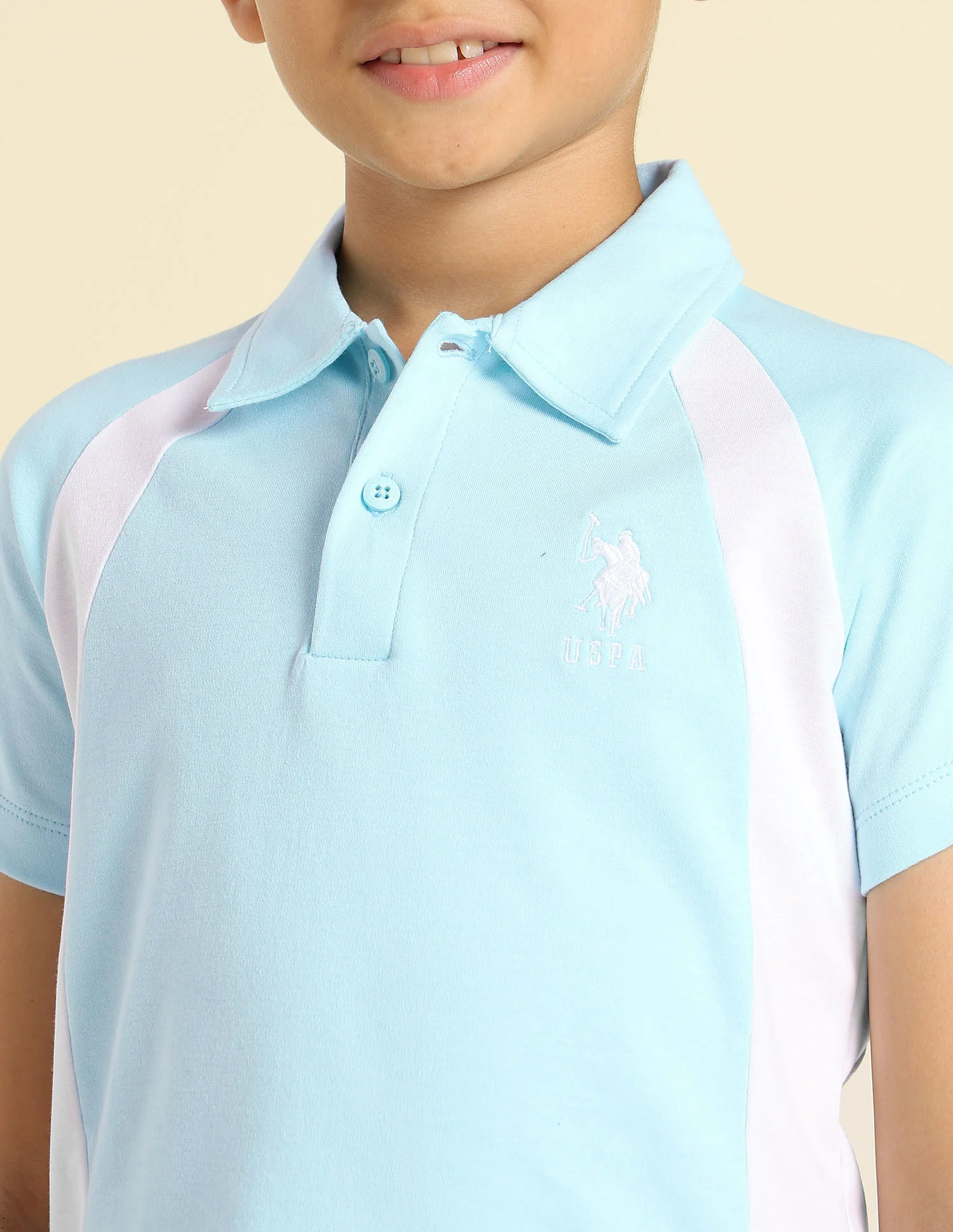 Boys Colourblocked Regular Fit Polo Shirt - Image 5