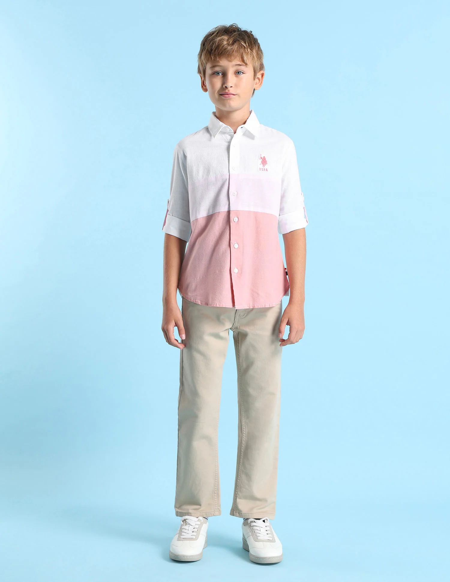 Boys Colourblocked Regular Fit Shirt - Image 3