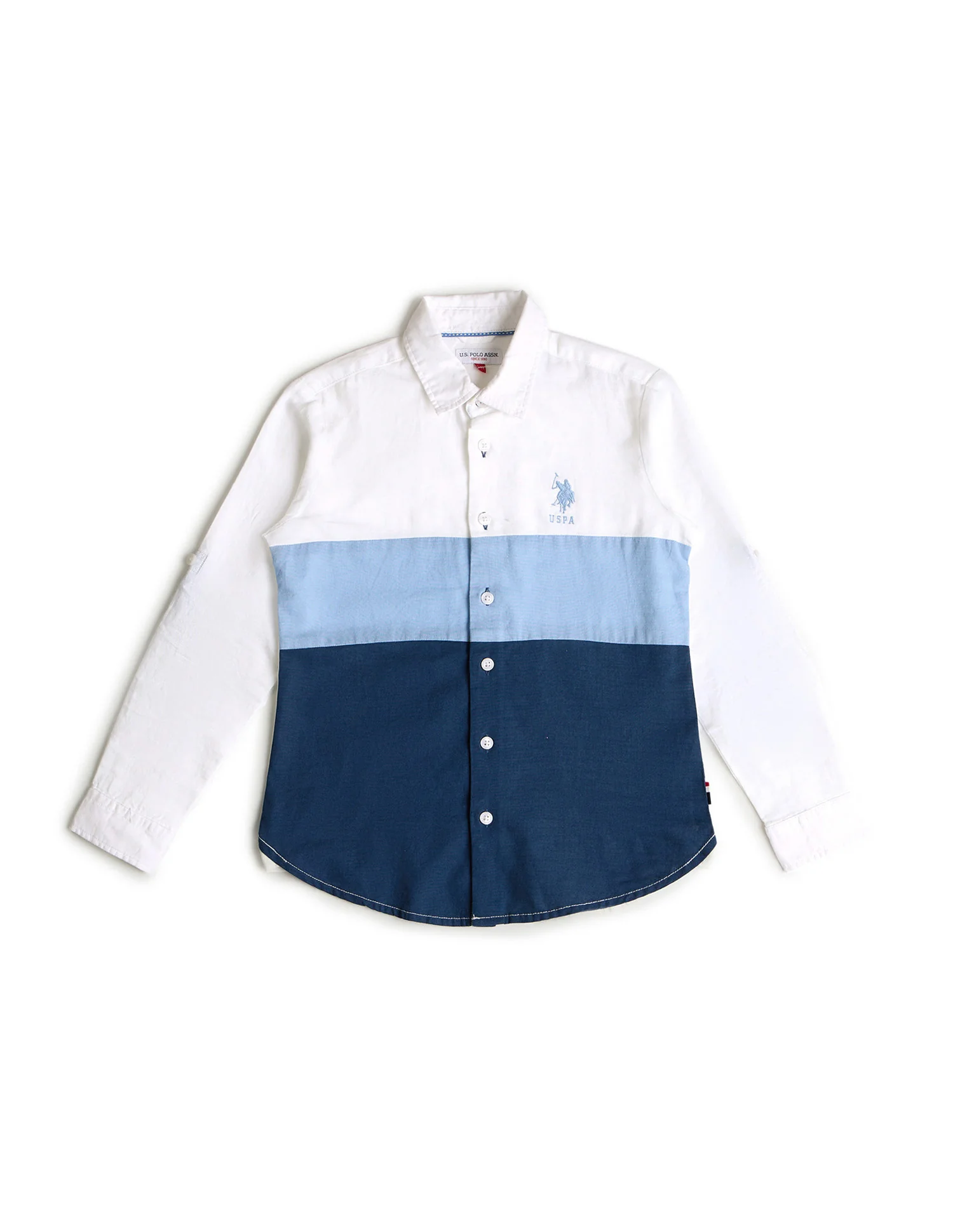 Boys Colourblocked Regular Fit Shirt - Image 5