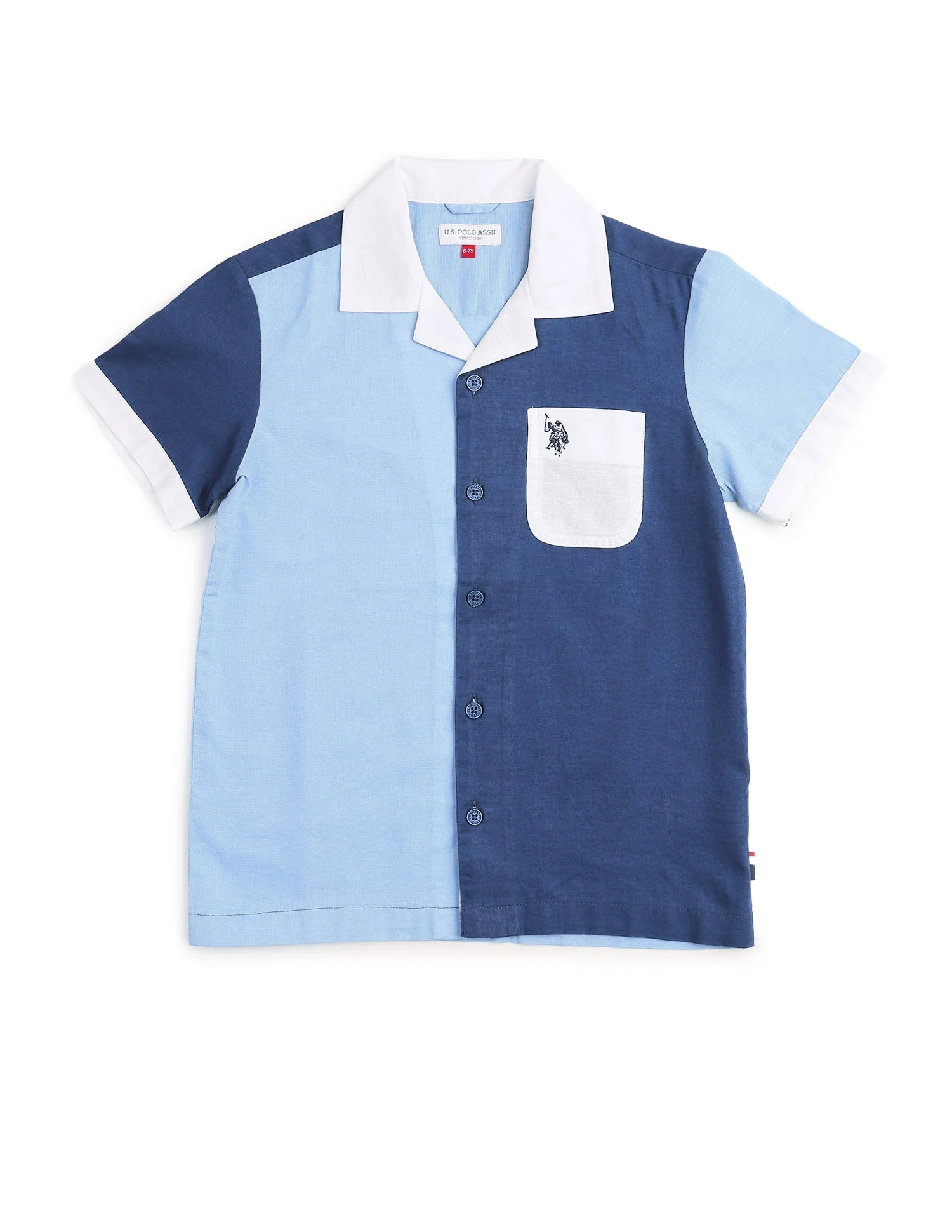 Boys Colourblocked Regular Fit Shirt - Image 6