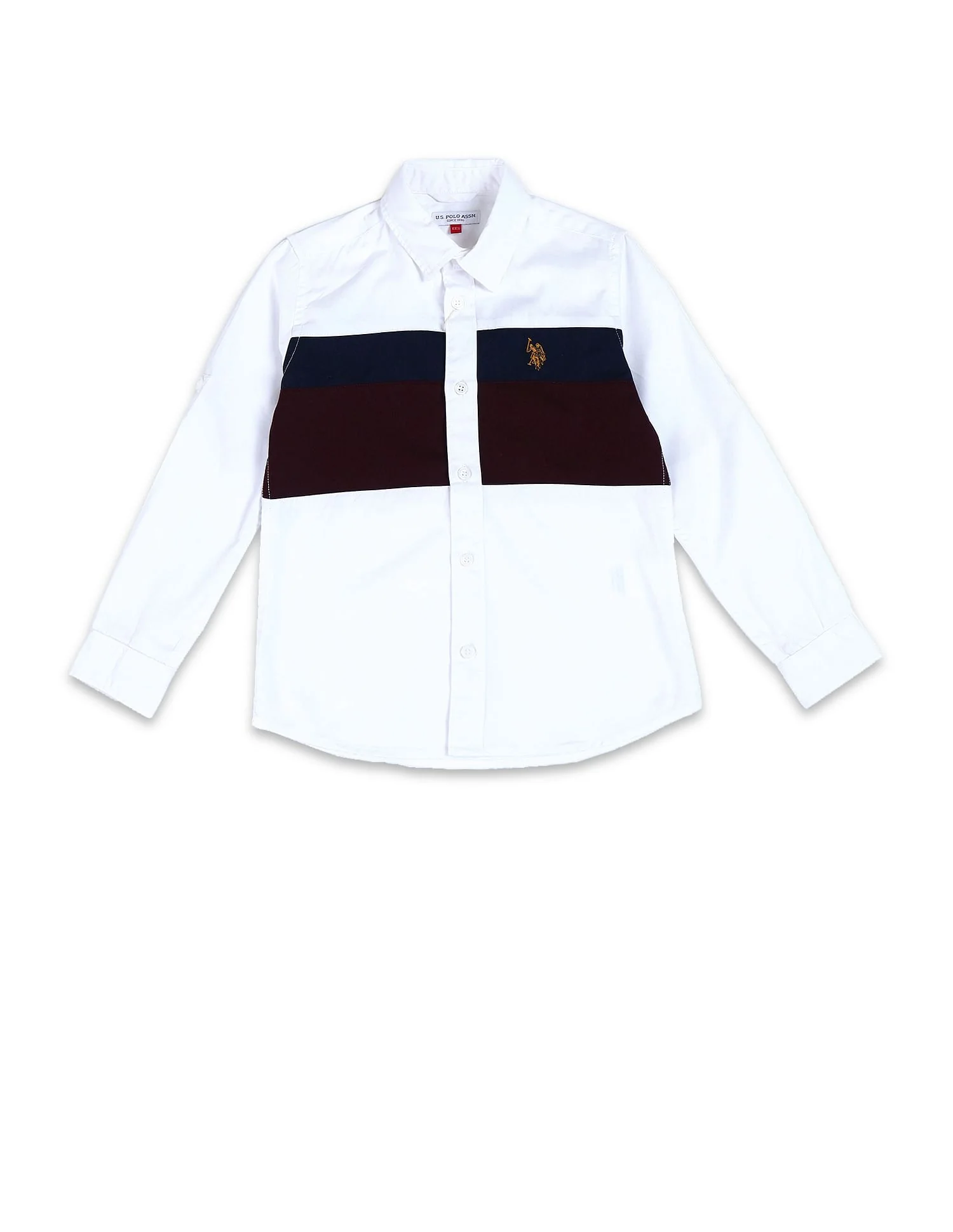Boys Colourblocked Regular Fit Shirt - Image 5