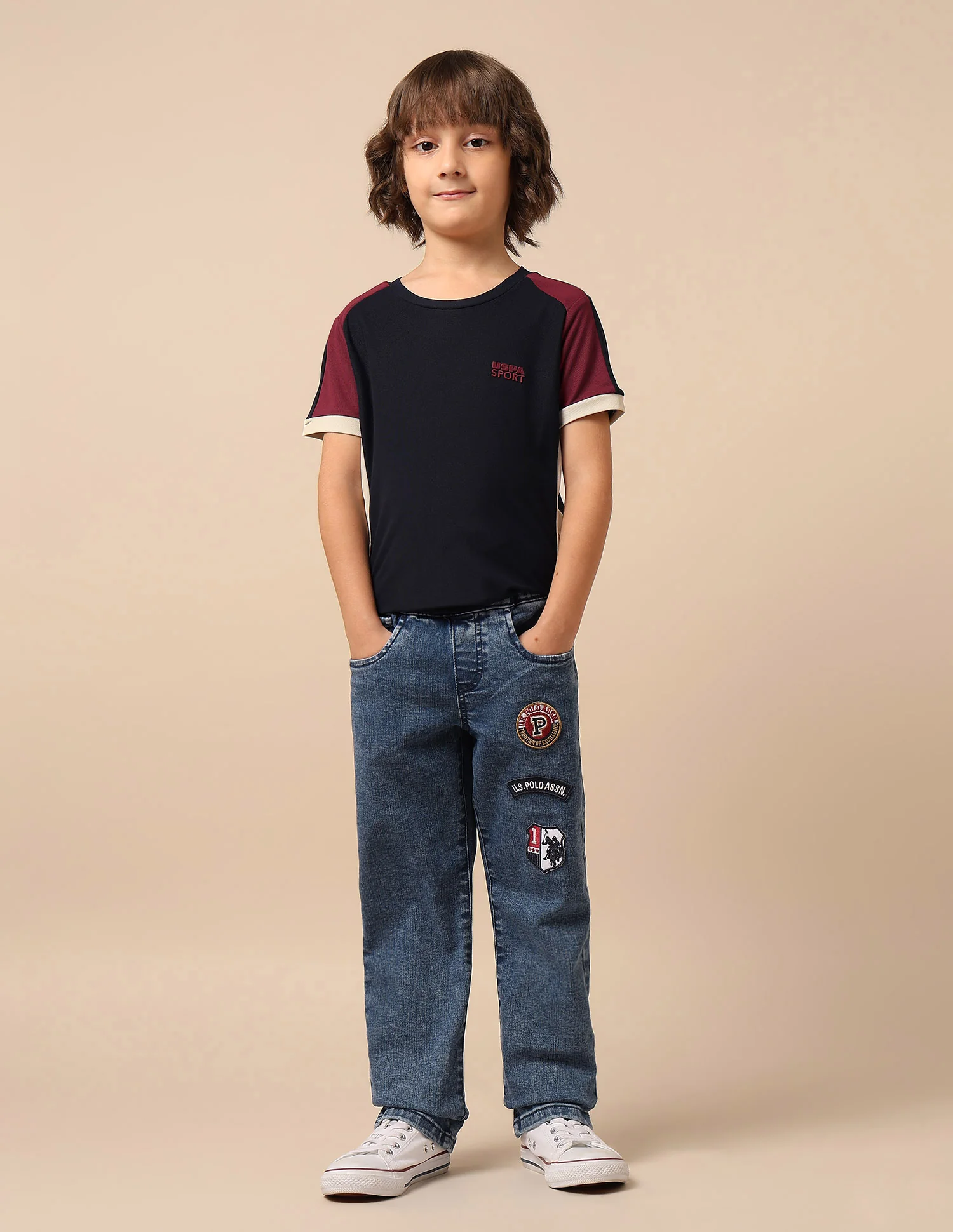 Boys Colourblocked Regular Fit T-Shirt - Image 3